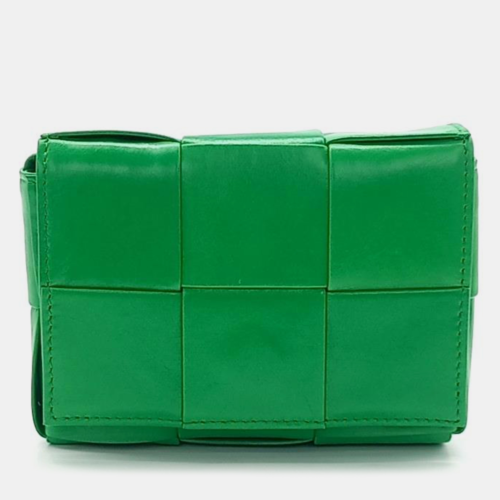 Pre-owned Bottega Veneta Candy Cassette Bag In Green