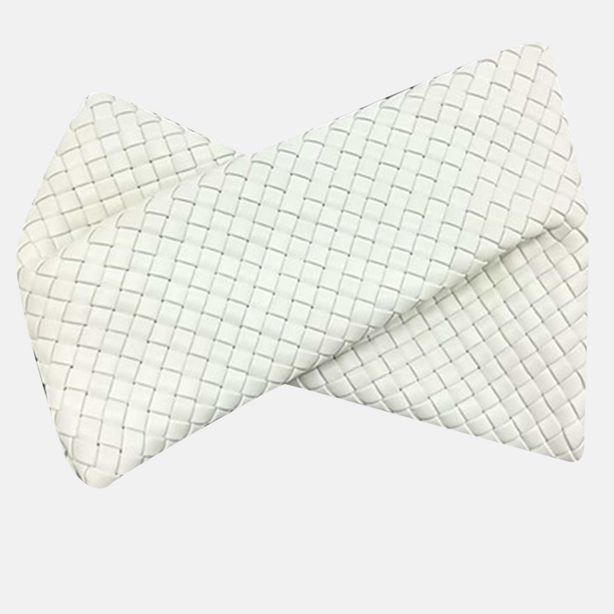 

Bottega Veneta Chalk Nappa Intrecciato Crisscross Clutch, White