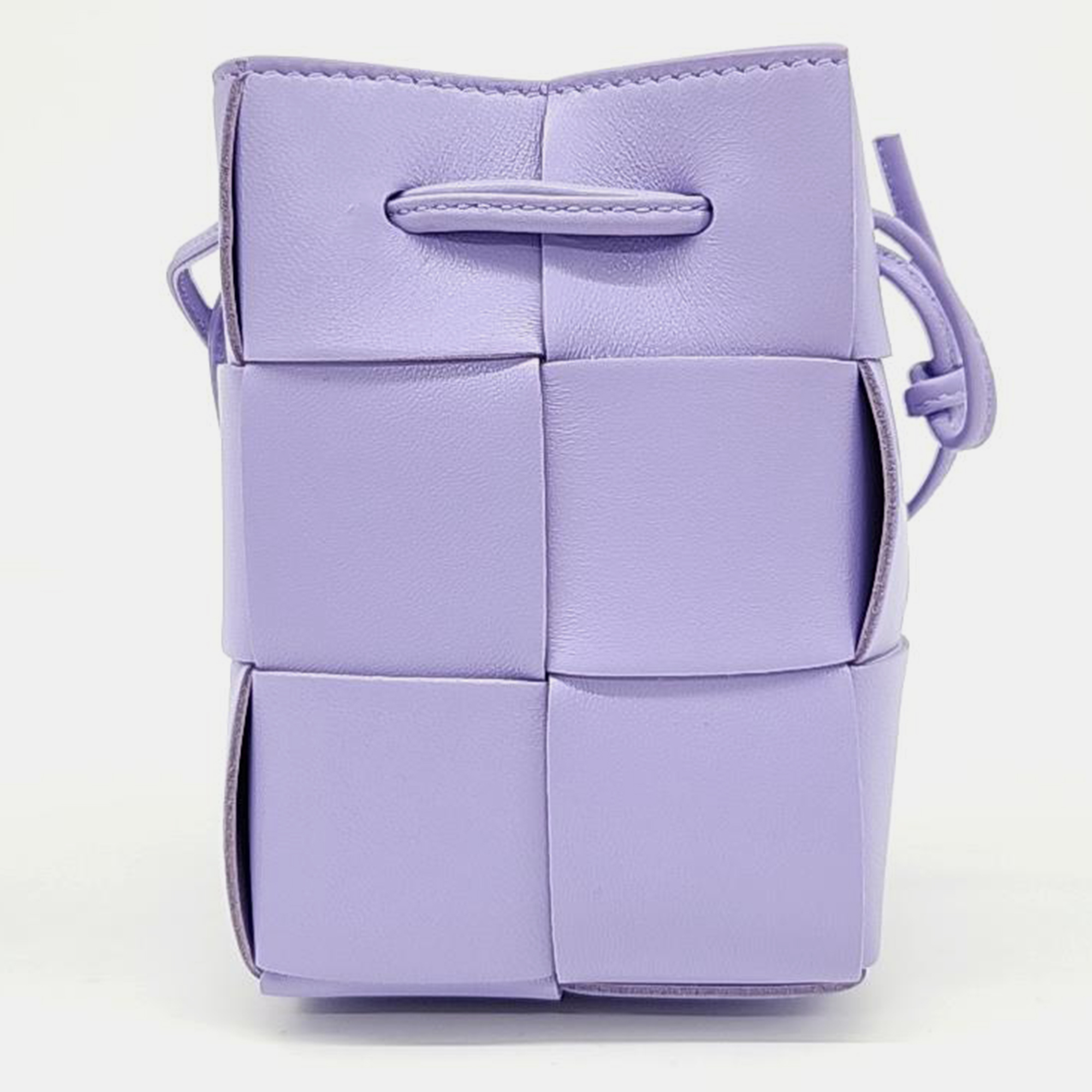 Pre-owned Bottega Veneta Cassette Mini Bucket Bag In Purple