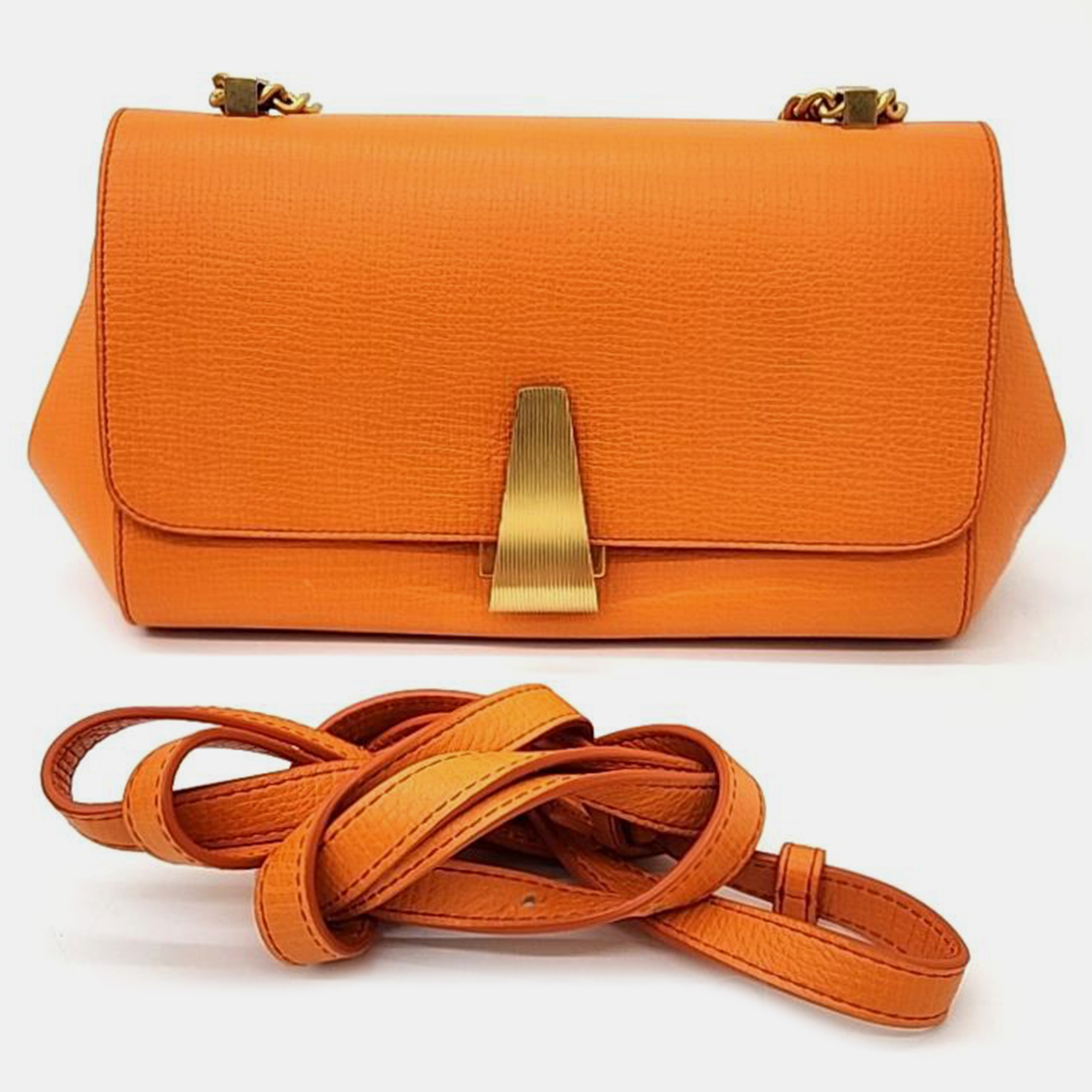 

Bottega Veneta Palmellato BV Angle Bag, Orange