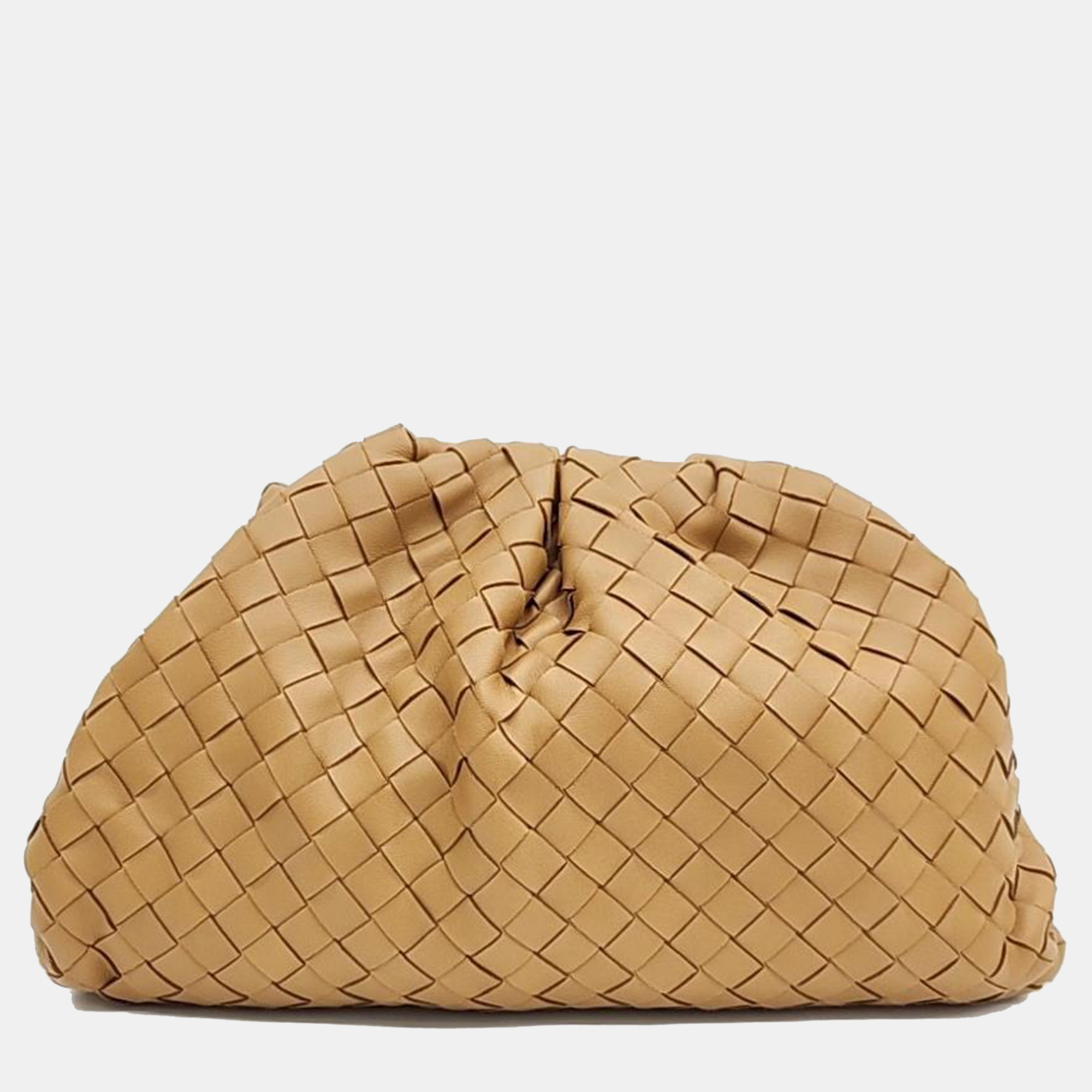 

Bottega Veneta Mash Butter Calf Pouch, Beige