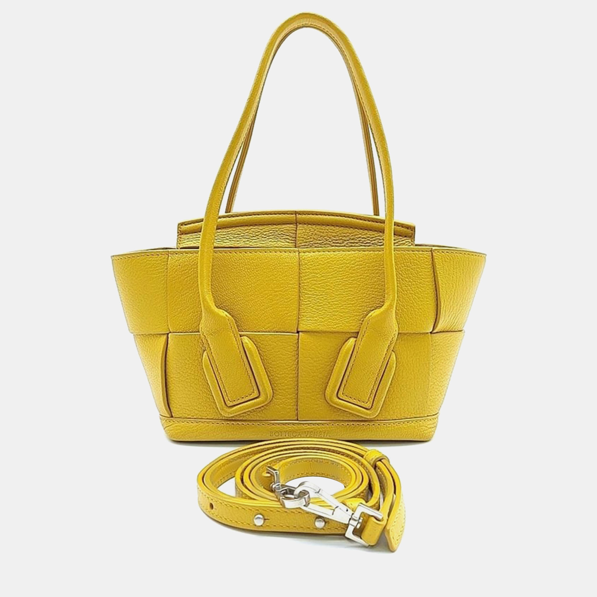 

Bottega Veneta Arco Mini Bag, Yellow