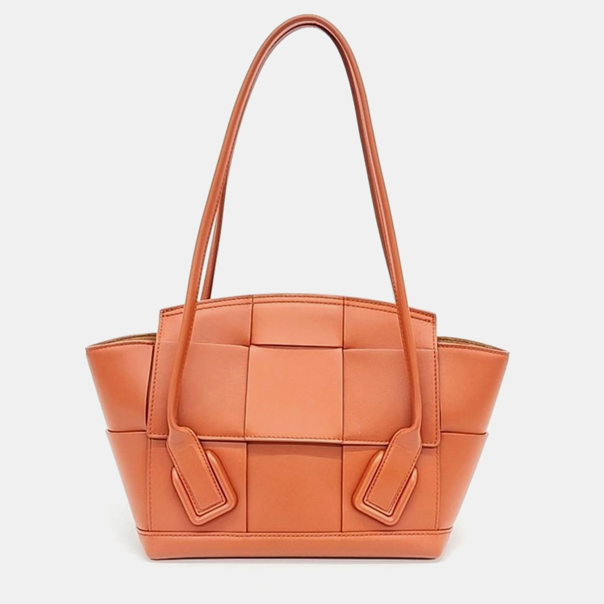 Pre-owned Bottega Veneta Arco Small Bag In Orange