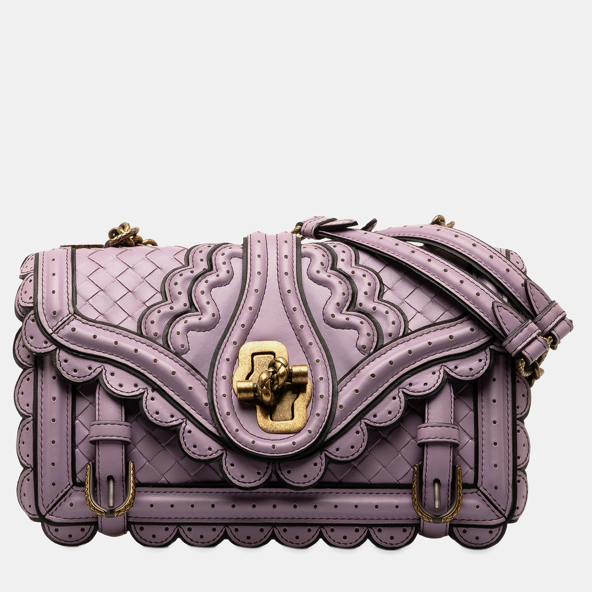 

Bottega Veneta Intrecciato Wingtip City Knot Shoulder Bag, Purple