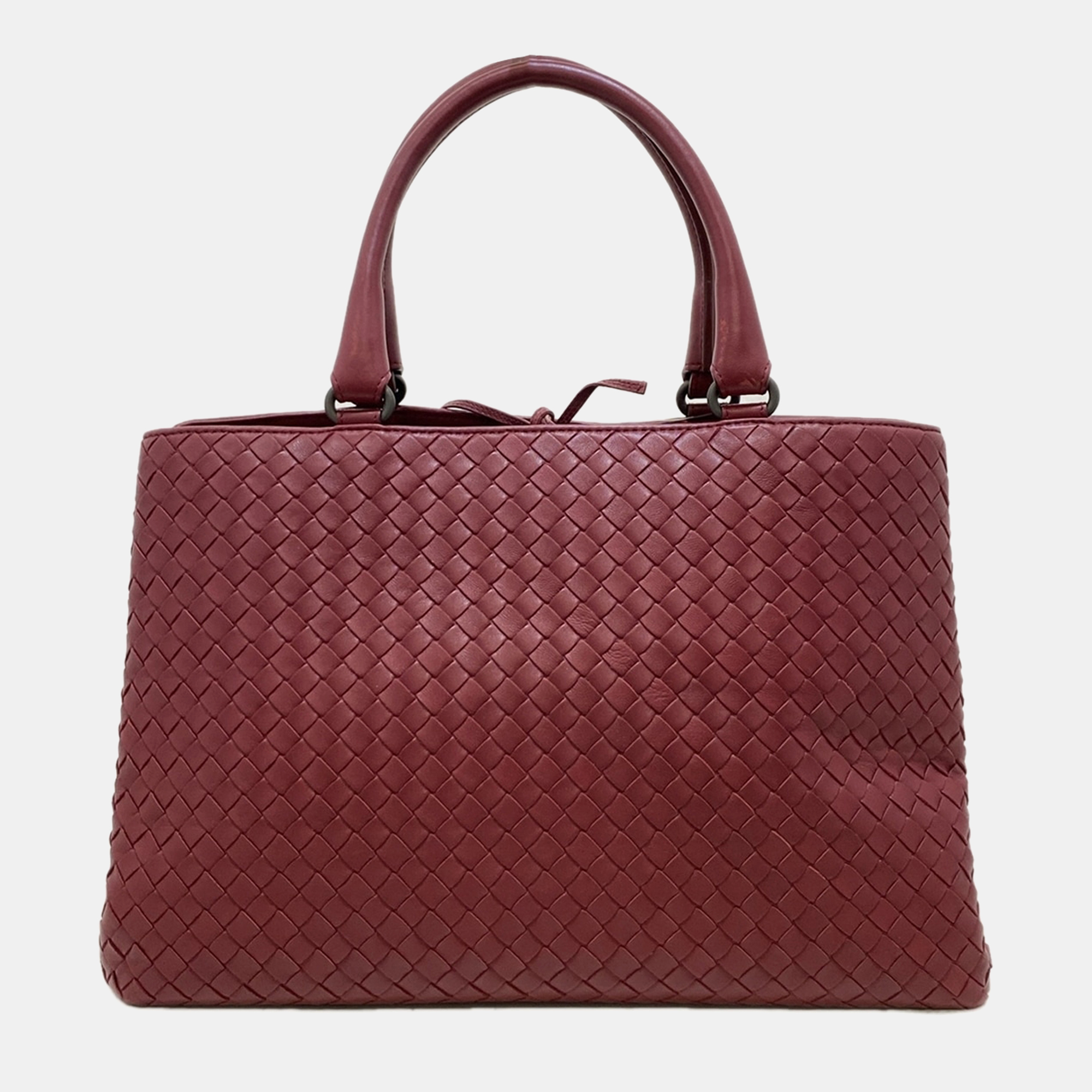 

Bottega Veneta Intrecciato Milano Tote, Red