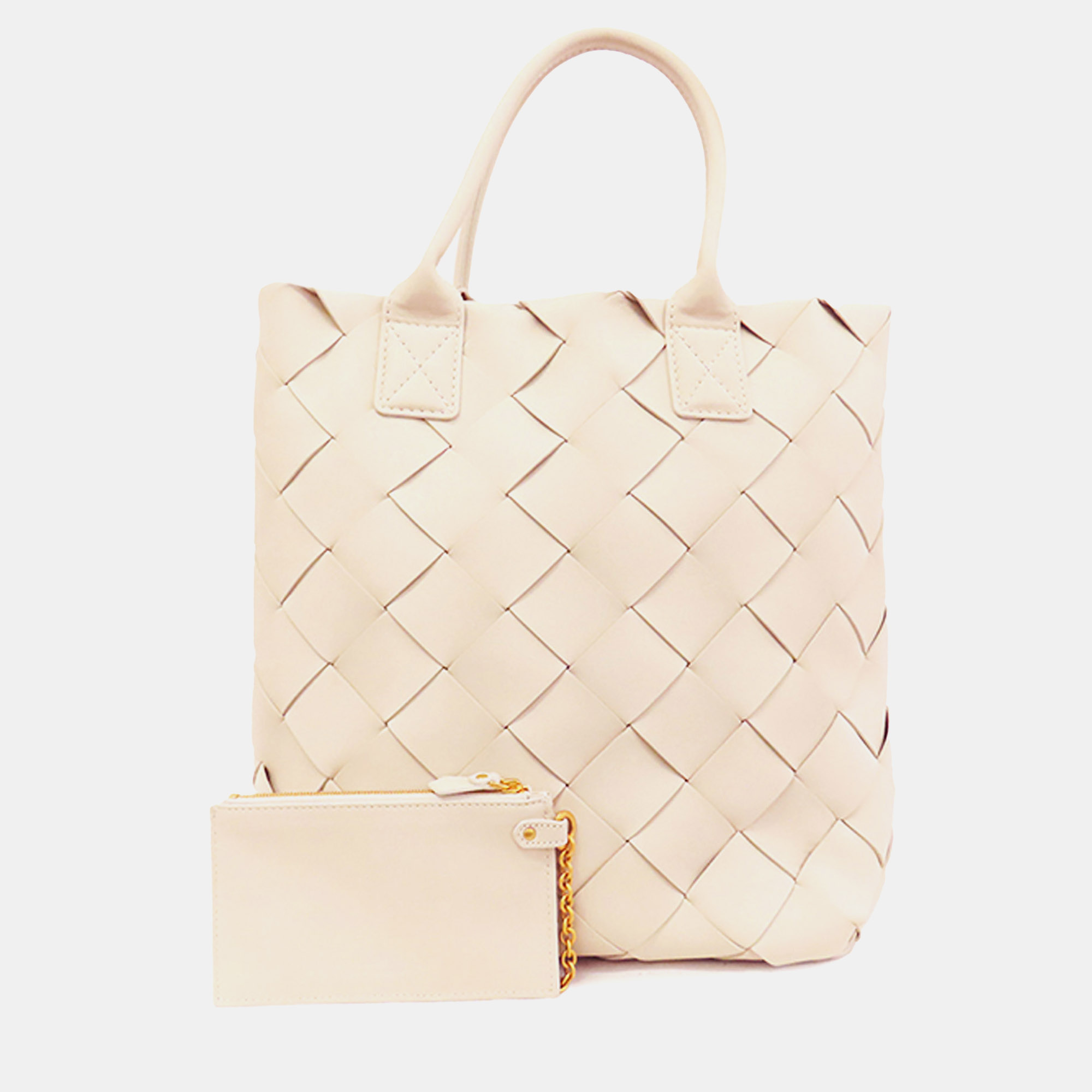 

Bottega Veneta Intrecciato Maxi Cabat 30 Satchel Bag, White