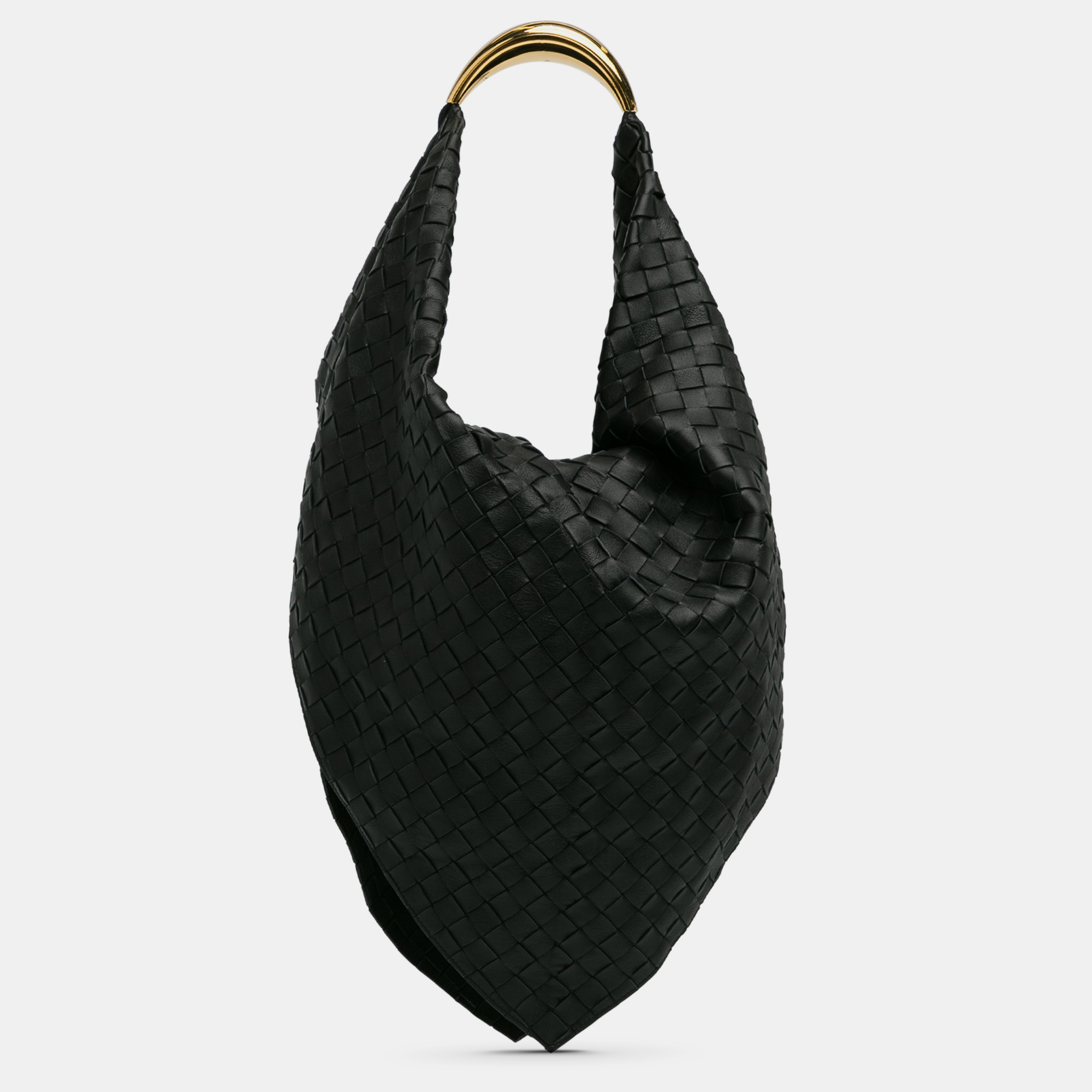 

Bottega Veneta Intrecciato Foulard Shoulder Bag, Black