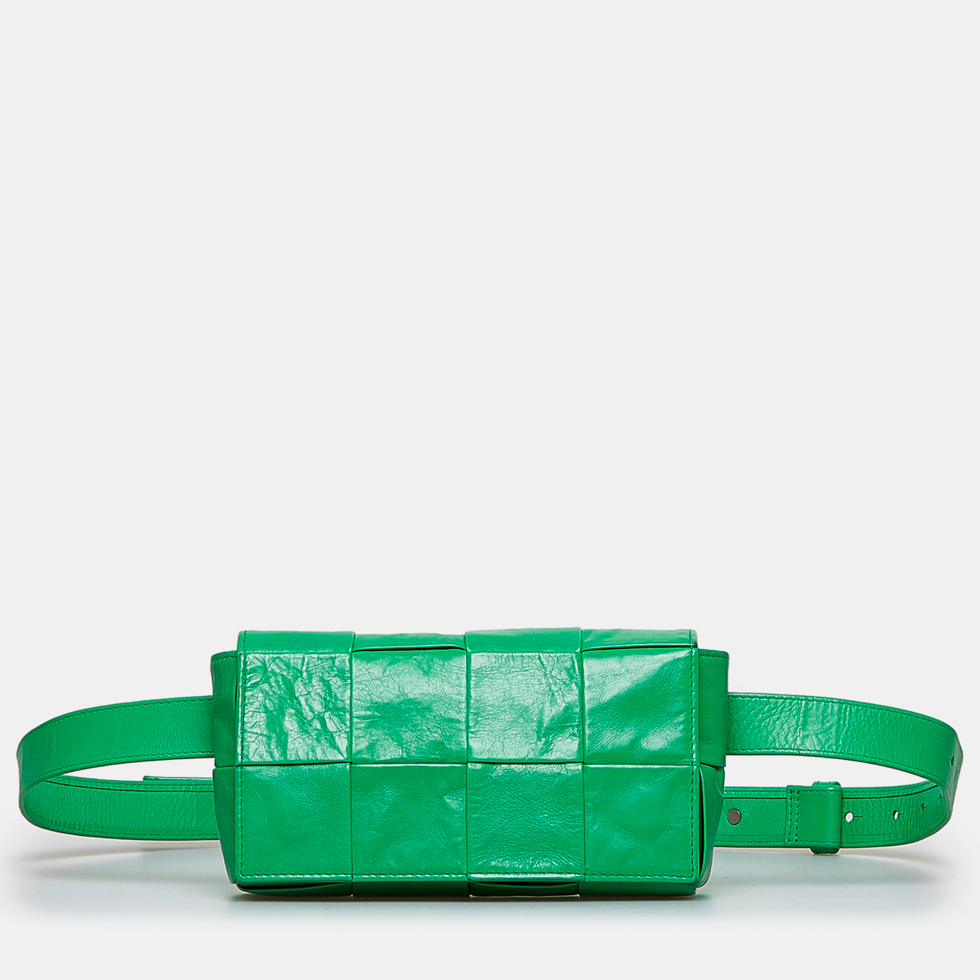 

Bottega Veneta Calfskin Intrecciato Cassette Belt Bag, Green