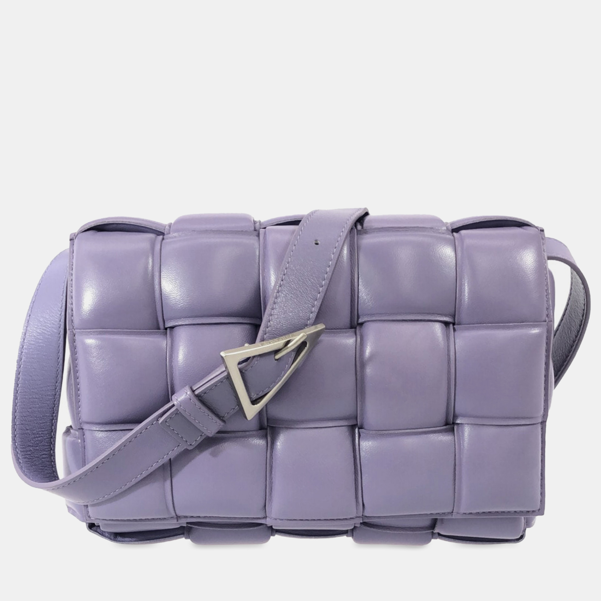 

Bottega Veneta Lambskin Intrecciato Padded Cassette Crossbody, Purple