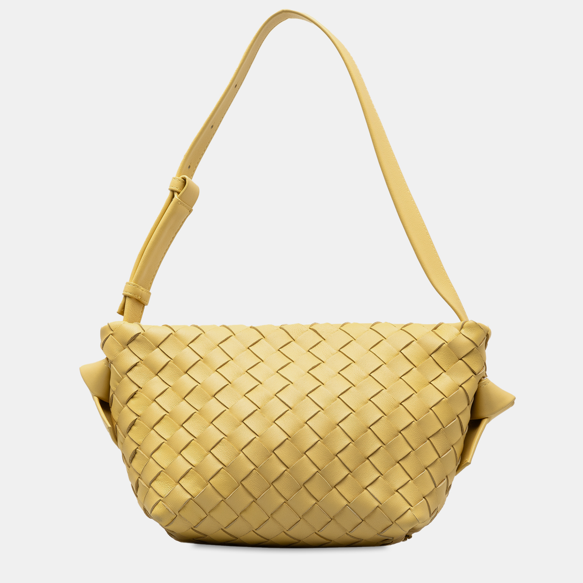 

Bottega Veneta Intrecciato Tie Shoulder Bag, Yellow