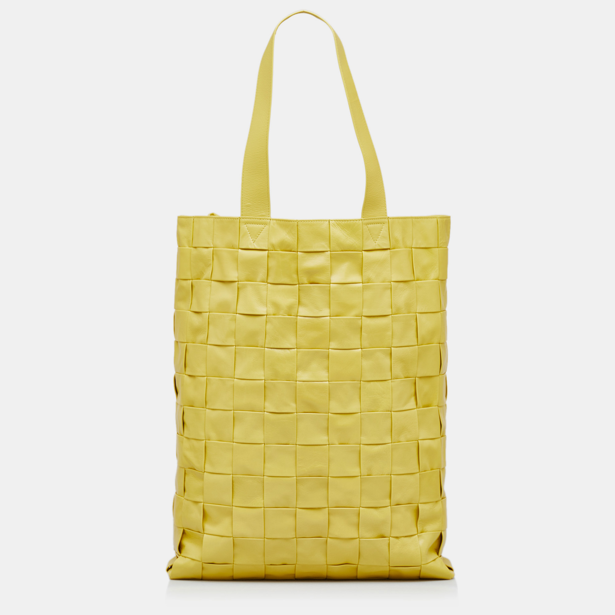 

Bottega Veneta Maxi Calfskin Intrecciato Cassette Tote, Yellow