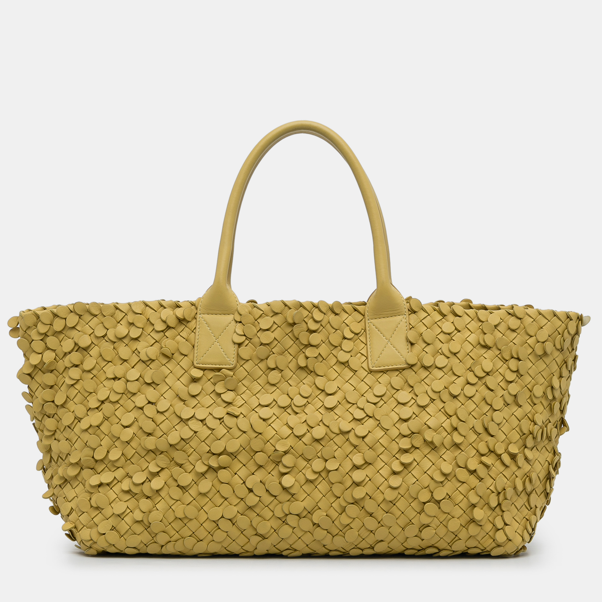 

Bottega Veneta Poussin Paillettes Cabat Tote, Yellow