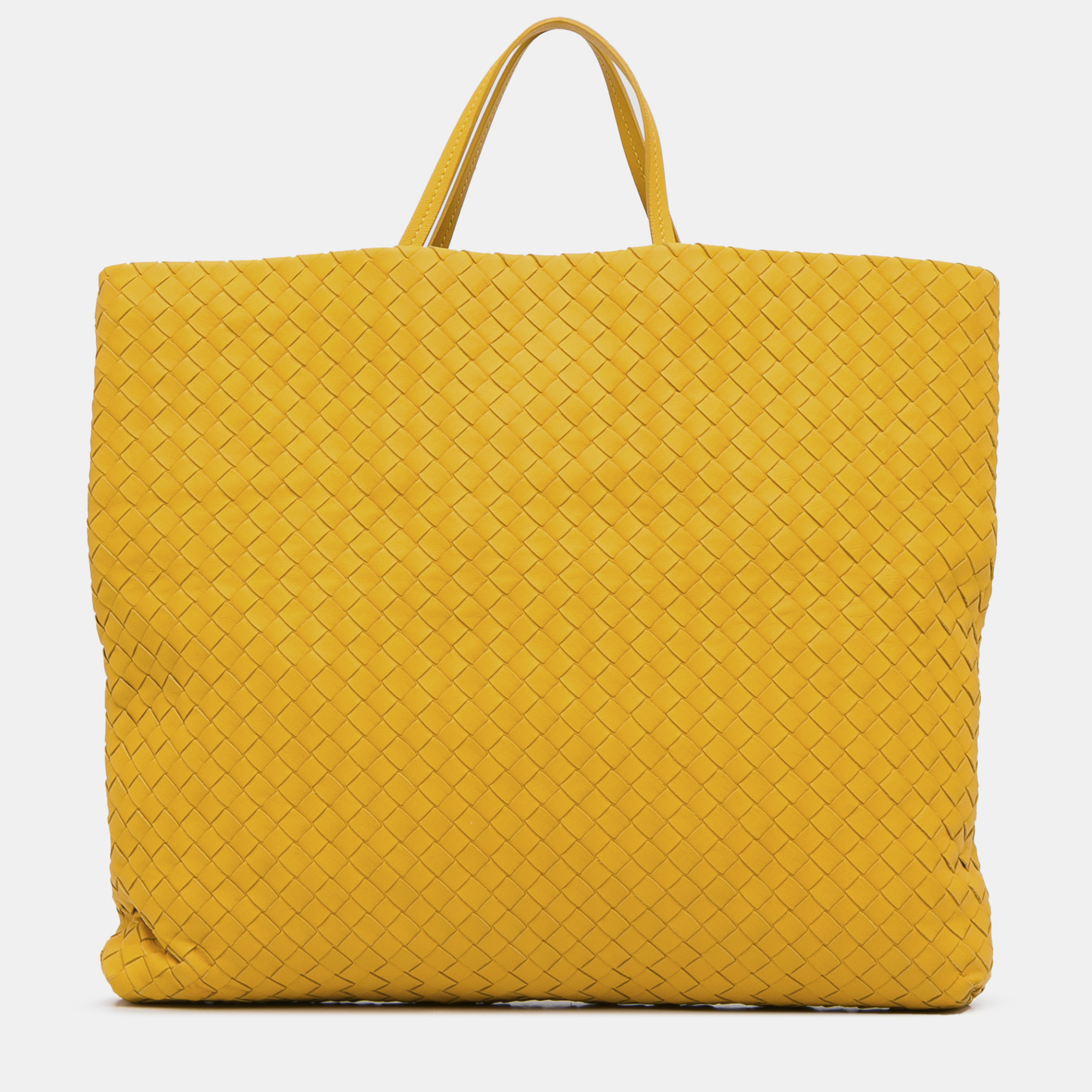 

Bottega Veneta Intrecciato Nappa Tote Bag, Yellow