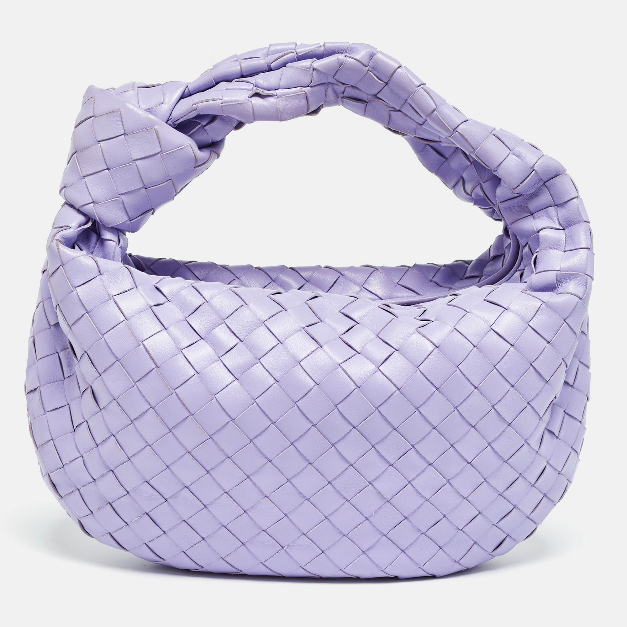 

Bottega Veneta Lilac Intrecciato Leather Teen Jodie Hobo, Purple