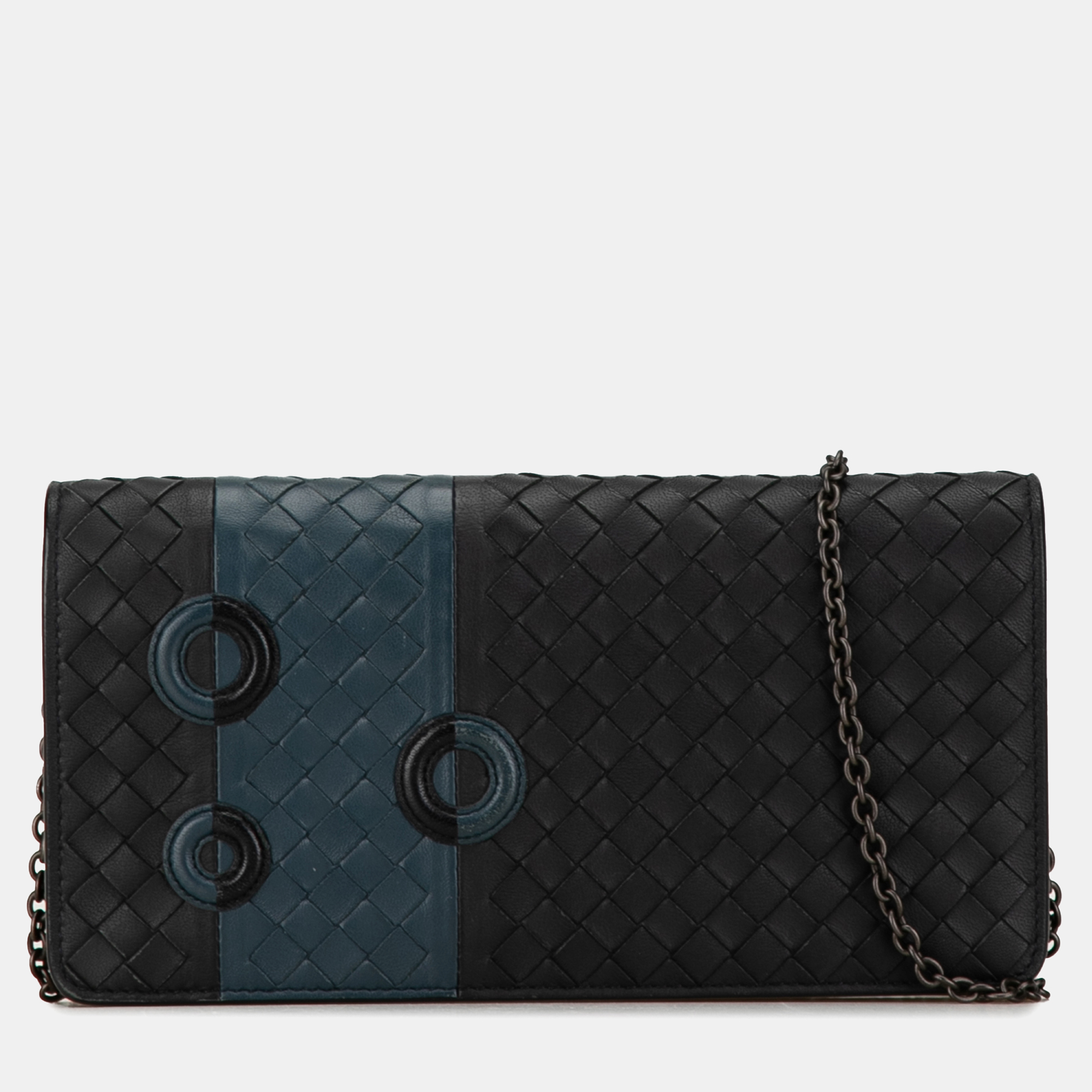 

Bottega Veneta Intrecciato Wallet On Chain, Black