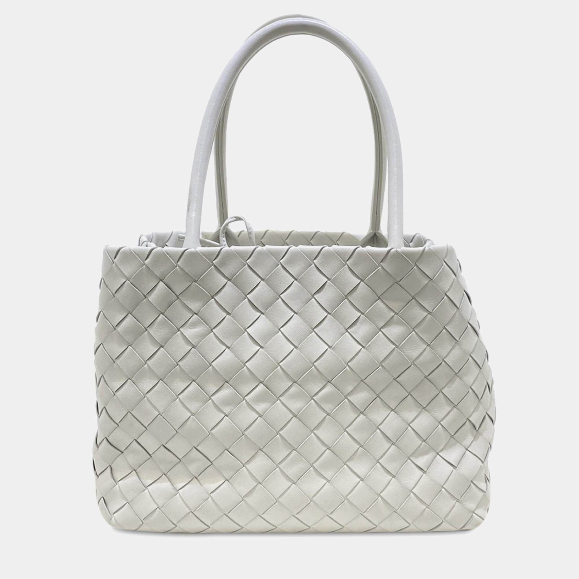 

Bottega Veneta Intrecciato Tote Bag, Silver