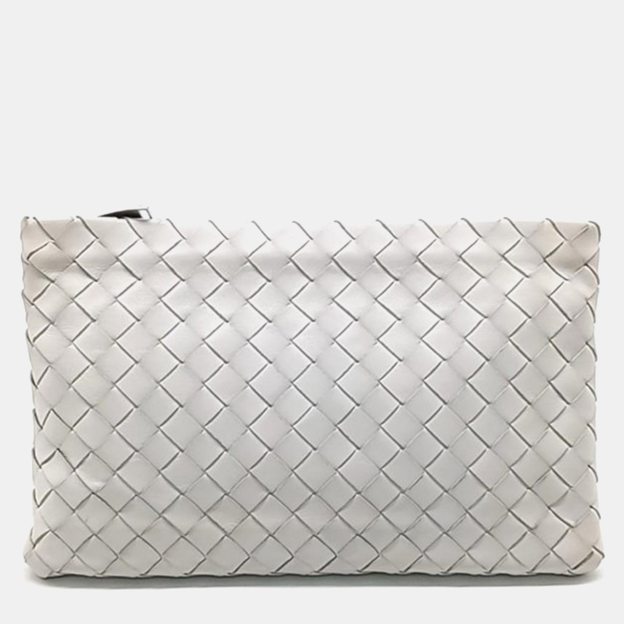 

Bottega Veneta mesh clutch, White