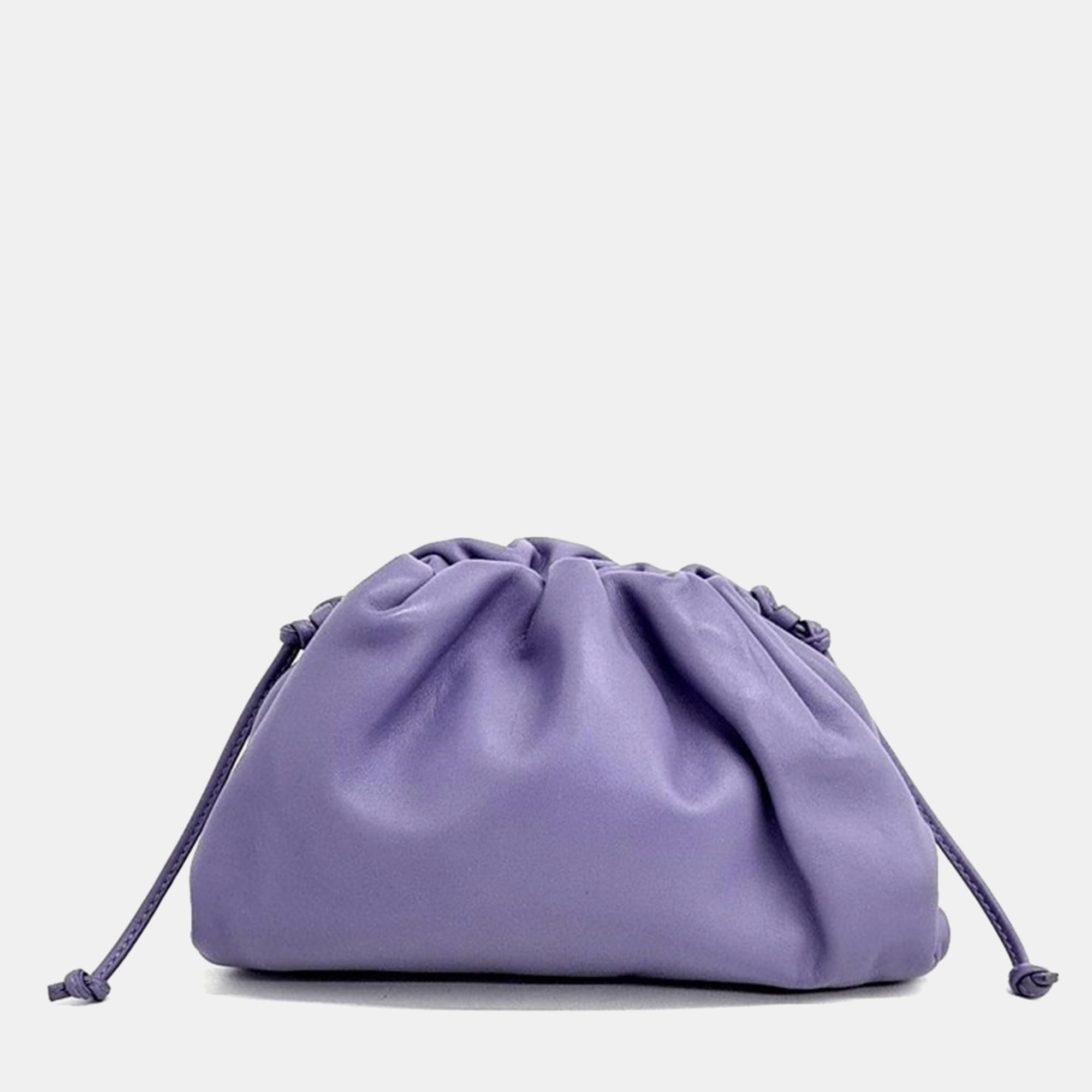 Pre-owned Bottega Veneta Butter Calf Crossbody Bag In Purple