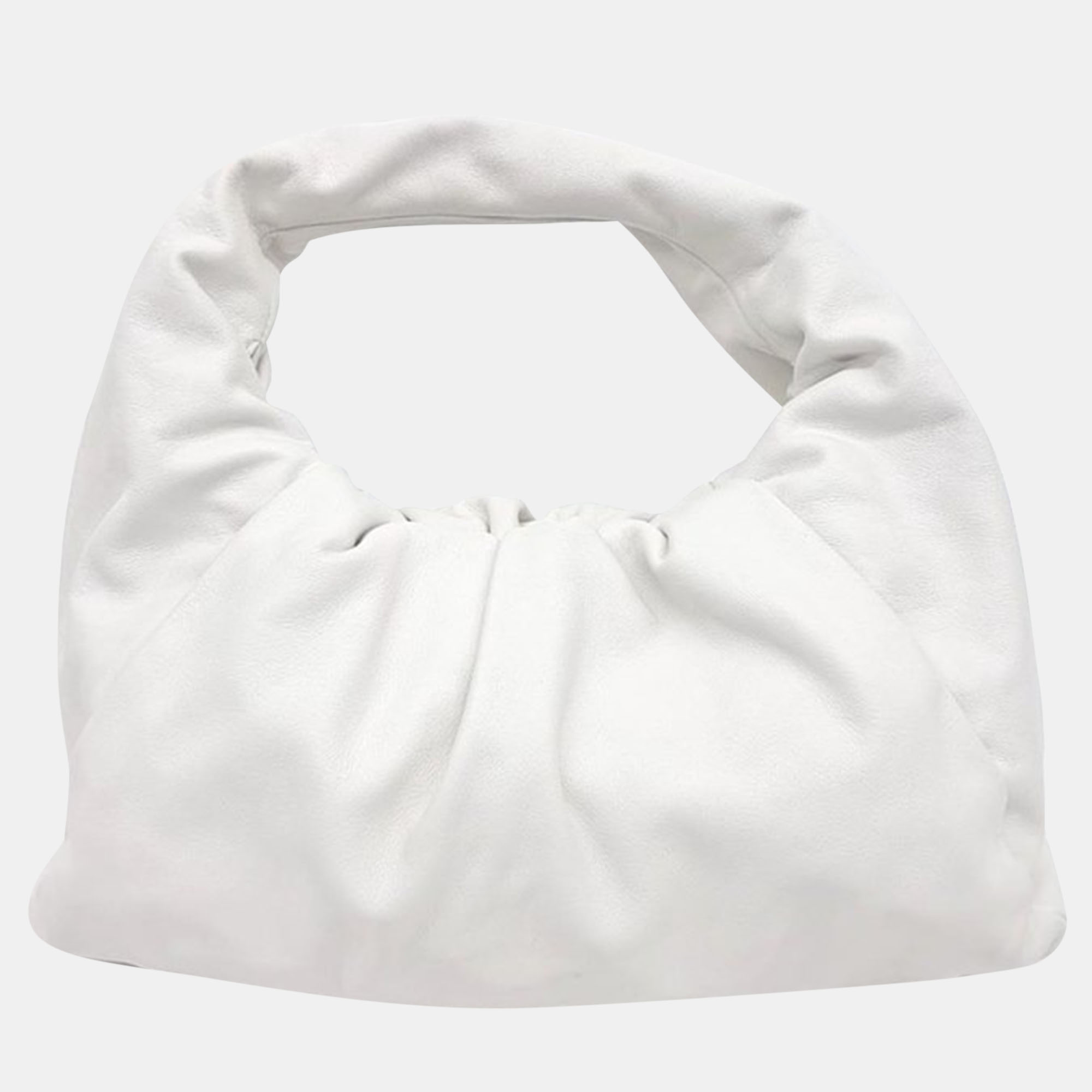 Pre-owned Bottega Veneta Shoulder Pouch In White