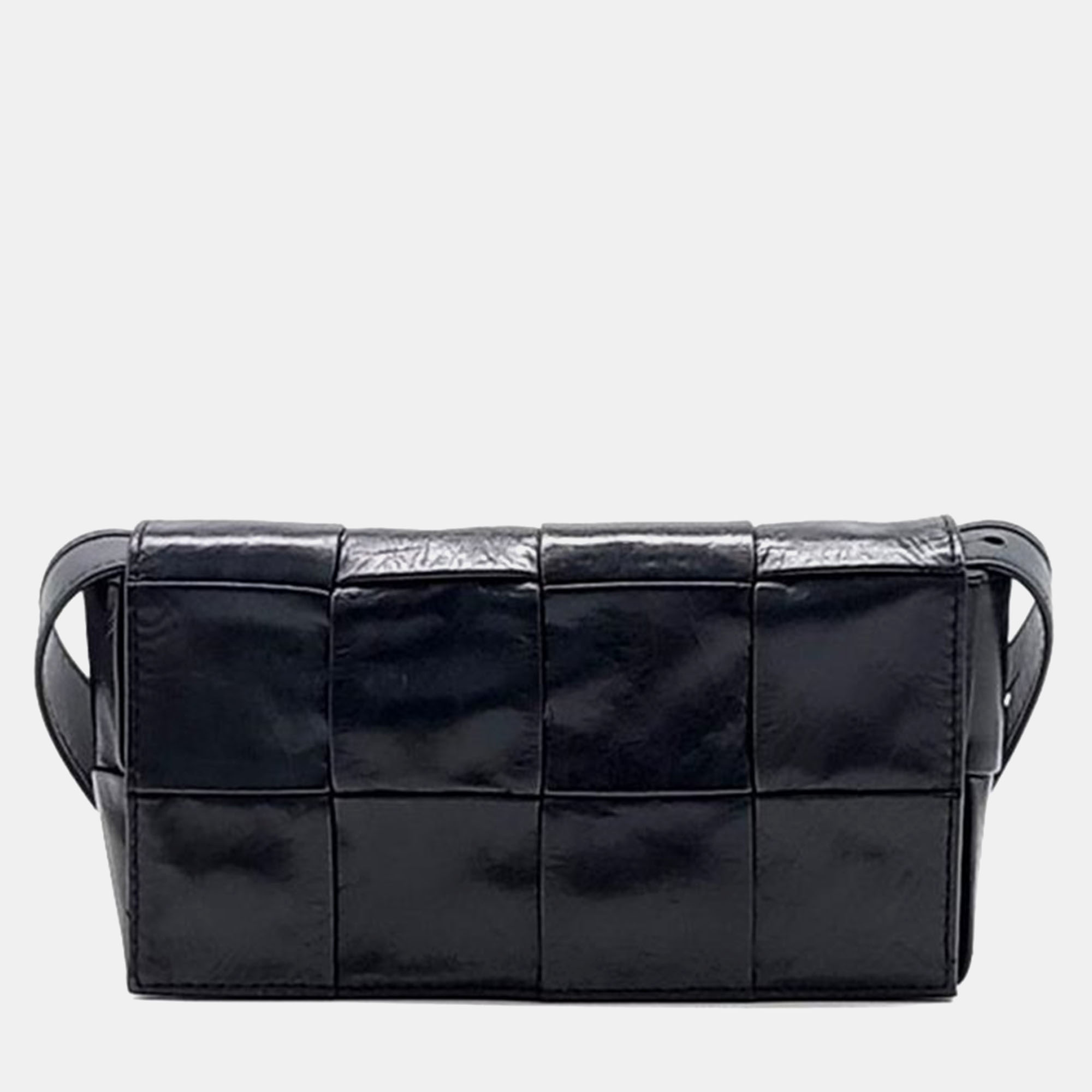 Pre-owned Bottega Veneta Stretch Cassette Belt Bag In Black