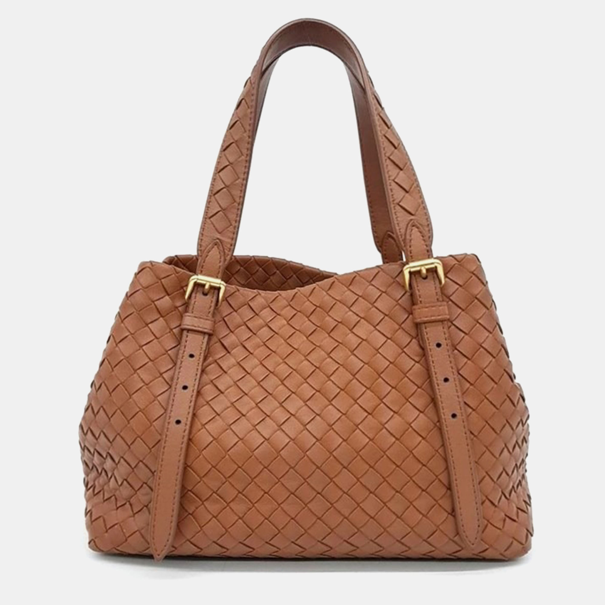 

Bottega Veneta mesh tote bag, Brown