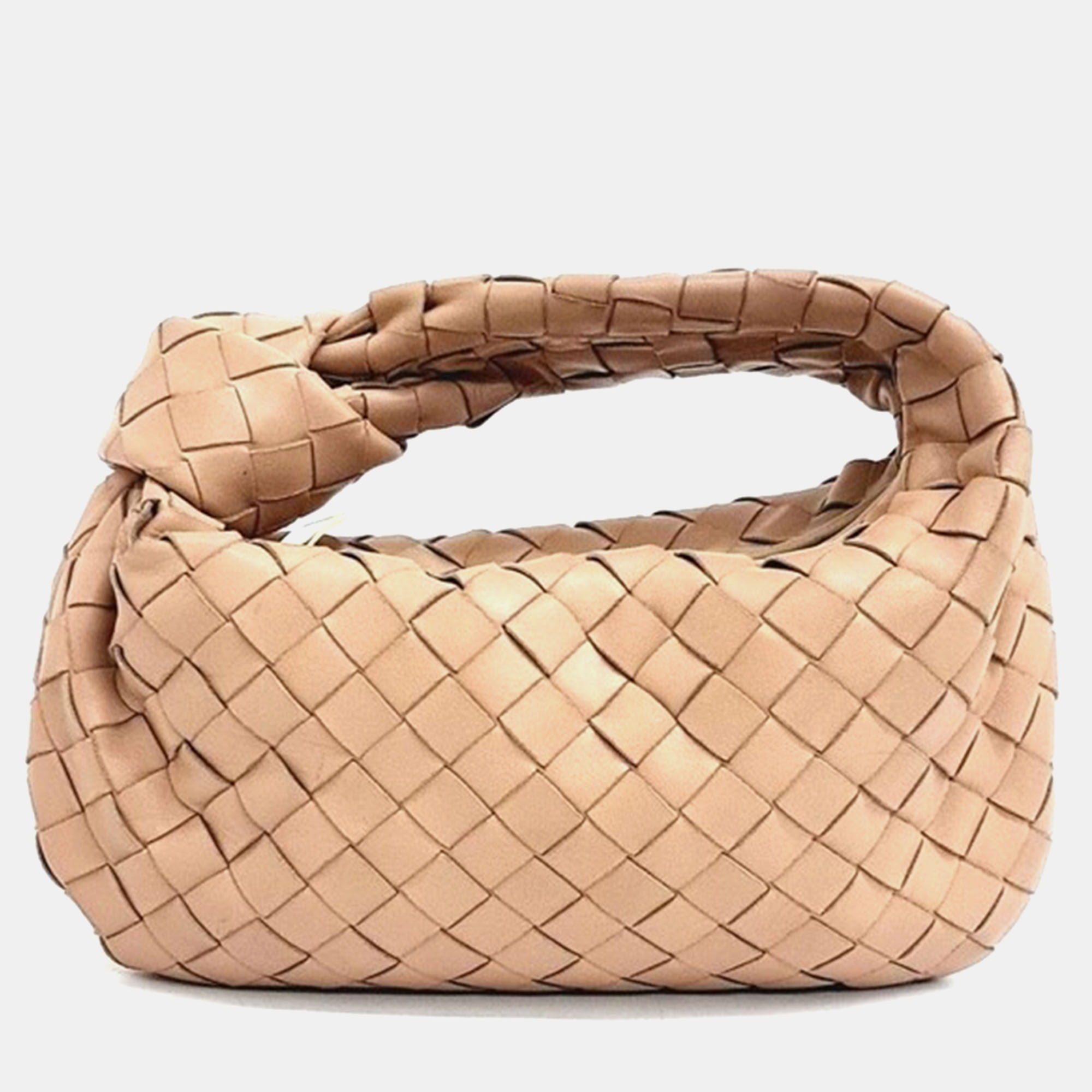 Pre-owned Bottega Veneta Mini Bv Jody Bag In Beige