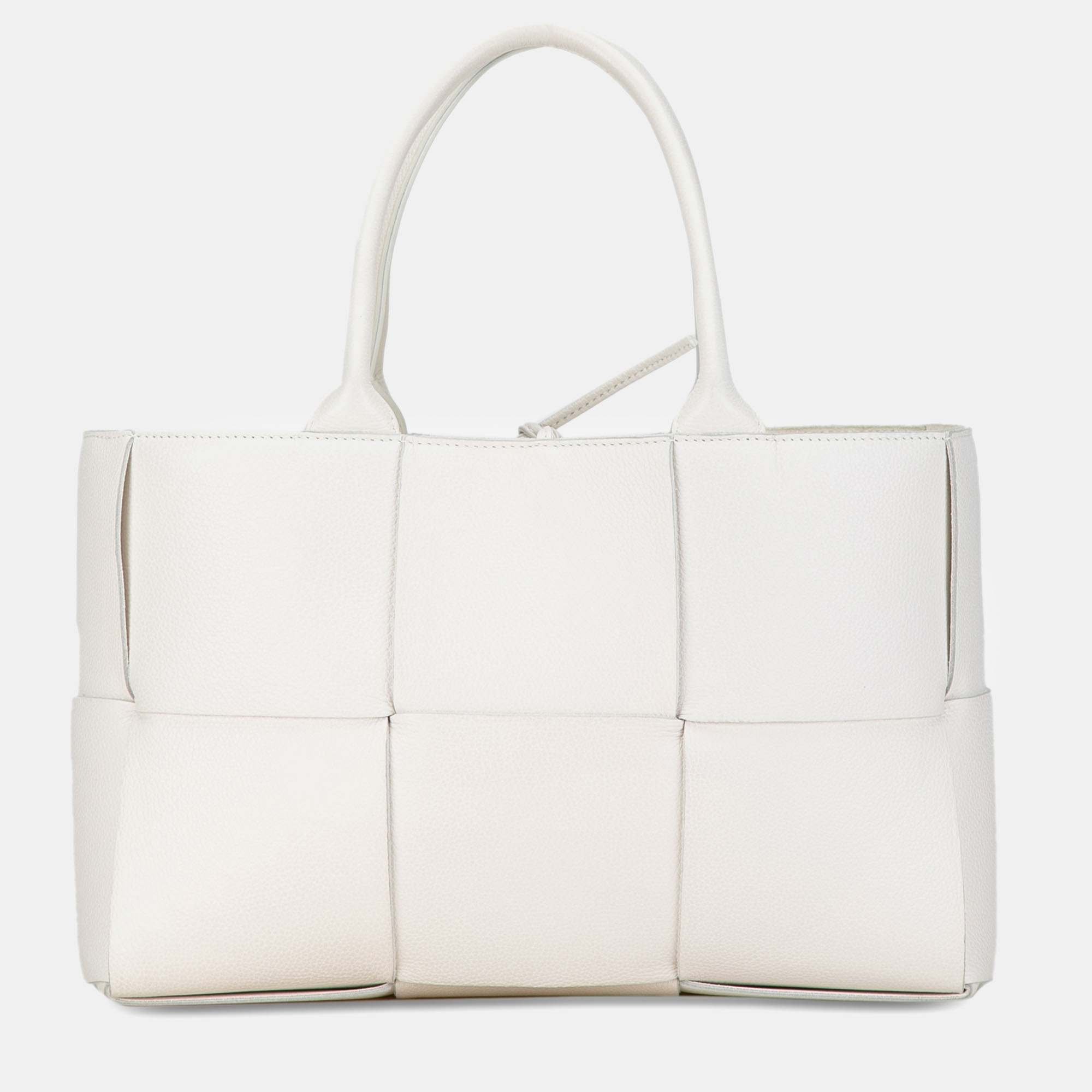 

Bottega Veneta Small Maxi Intrecciato Arco Tote, White