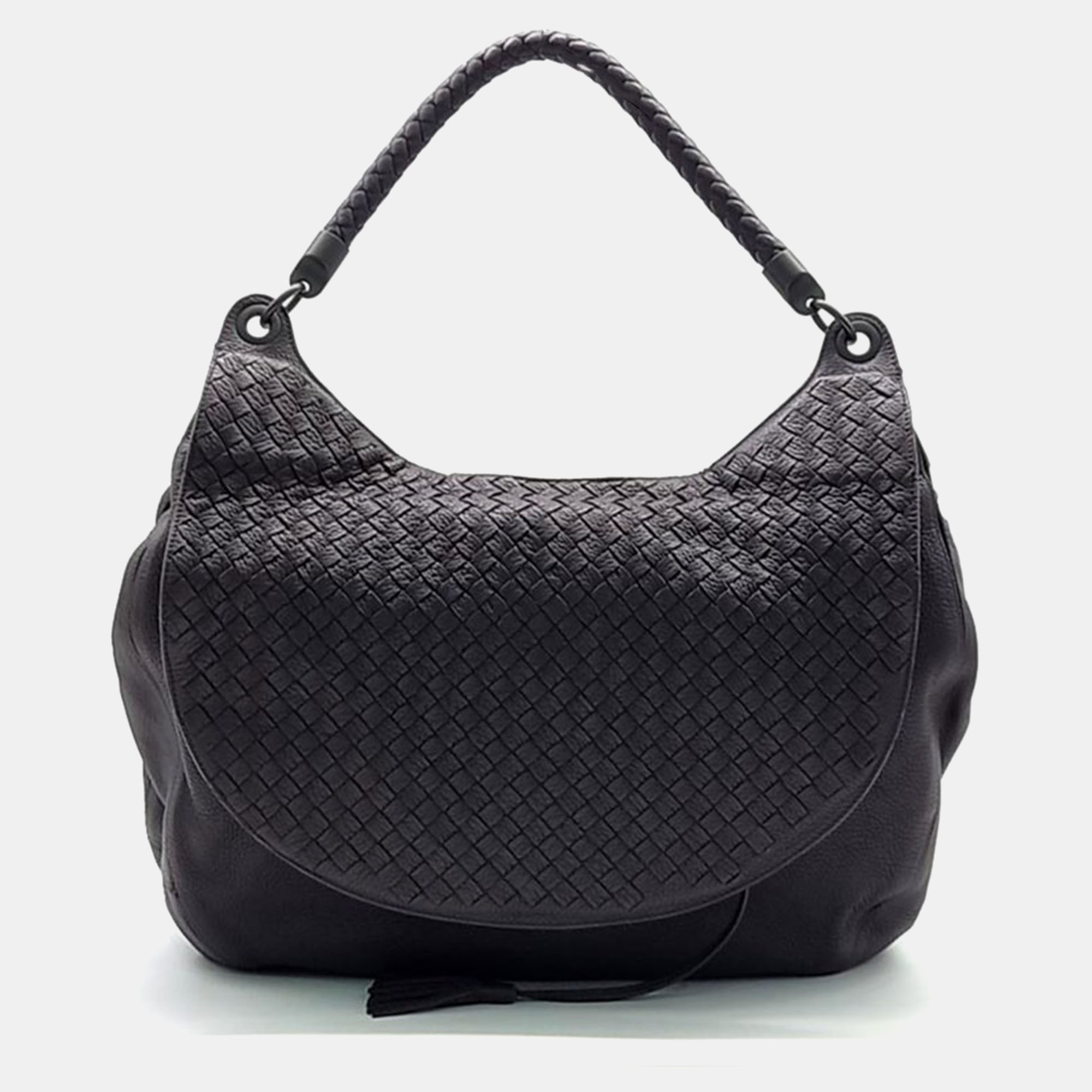 Pre-owned Bottega Veneta Mesh Shoulder Bag In Purple