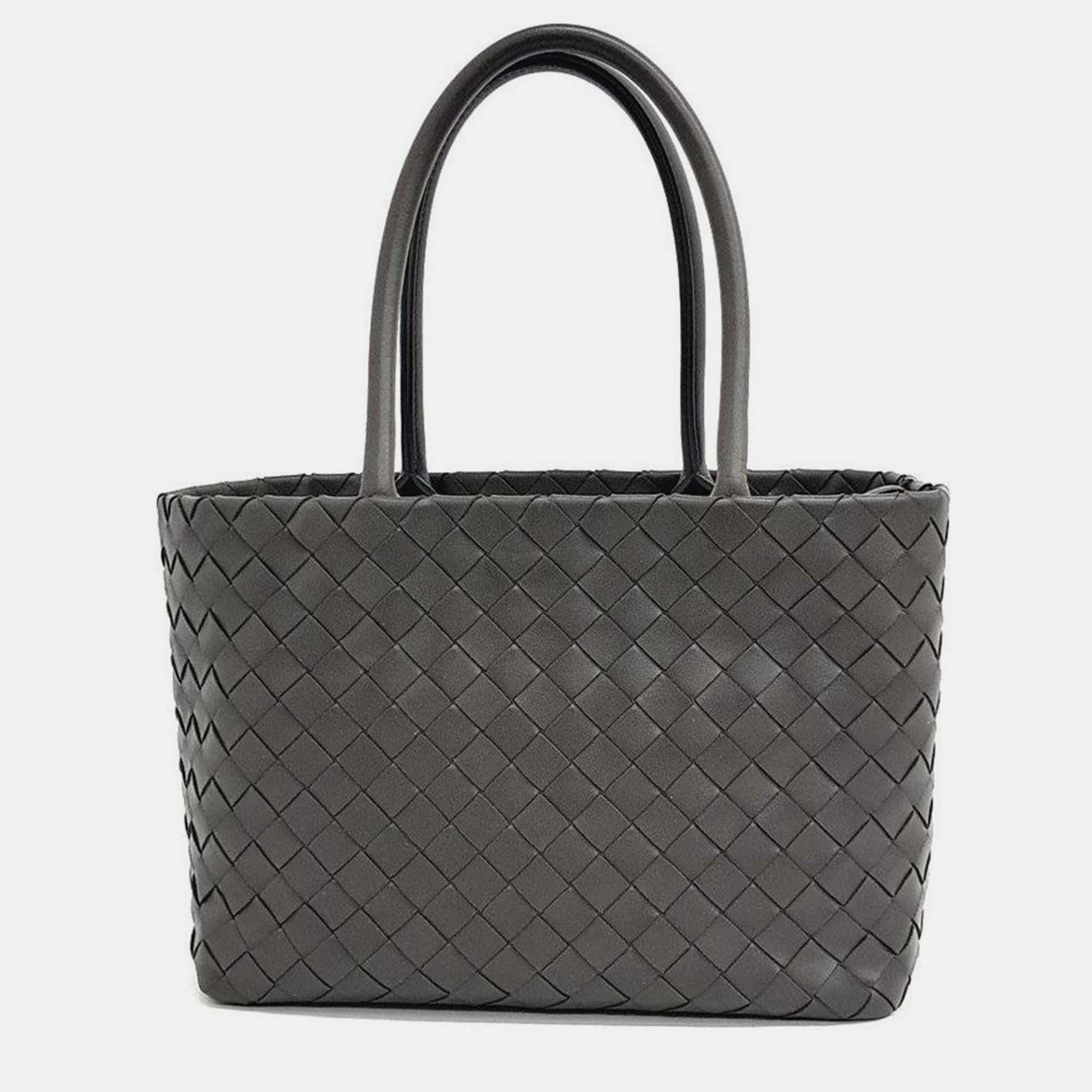 Pre-owned Bottega Veneta Mesh Tote Bag In Black