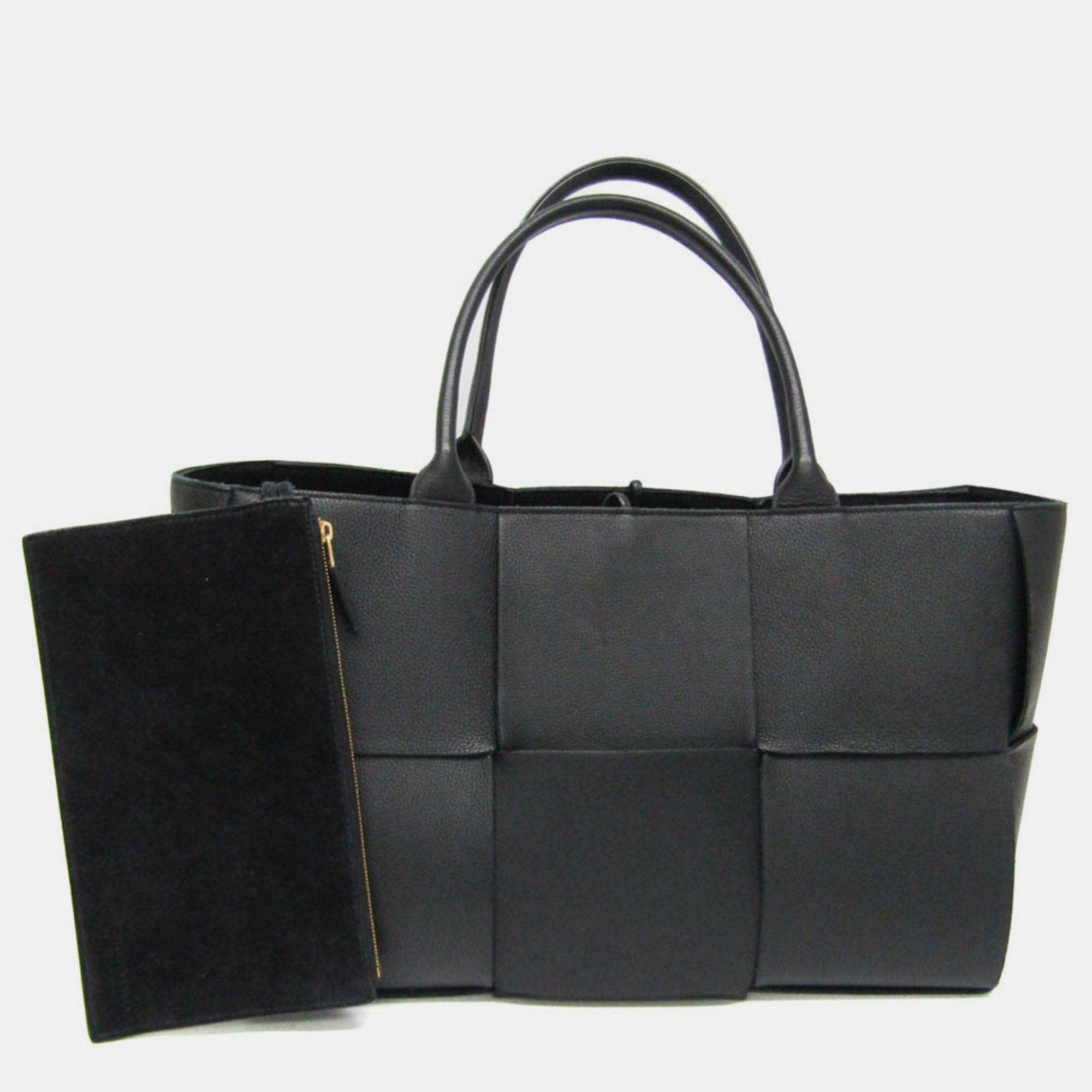 

Bottega Veneta Black Leather Medium Acro Tote bag