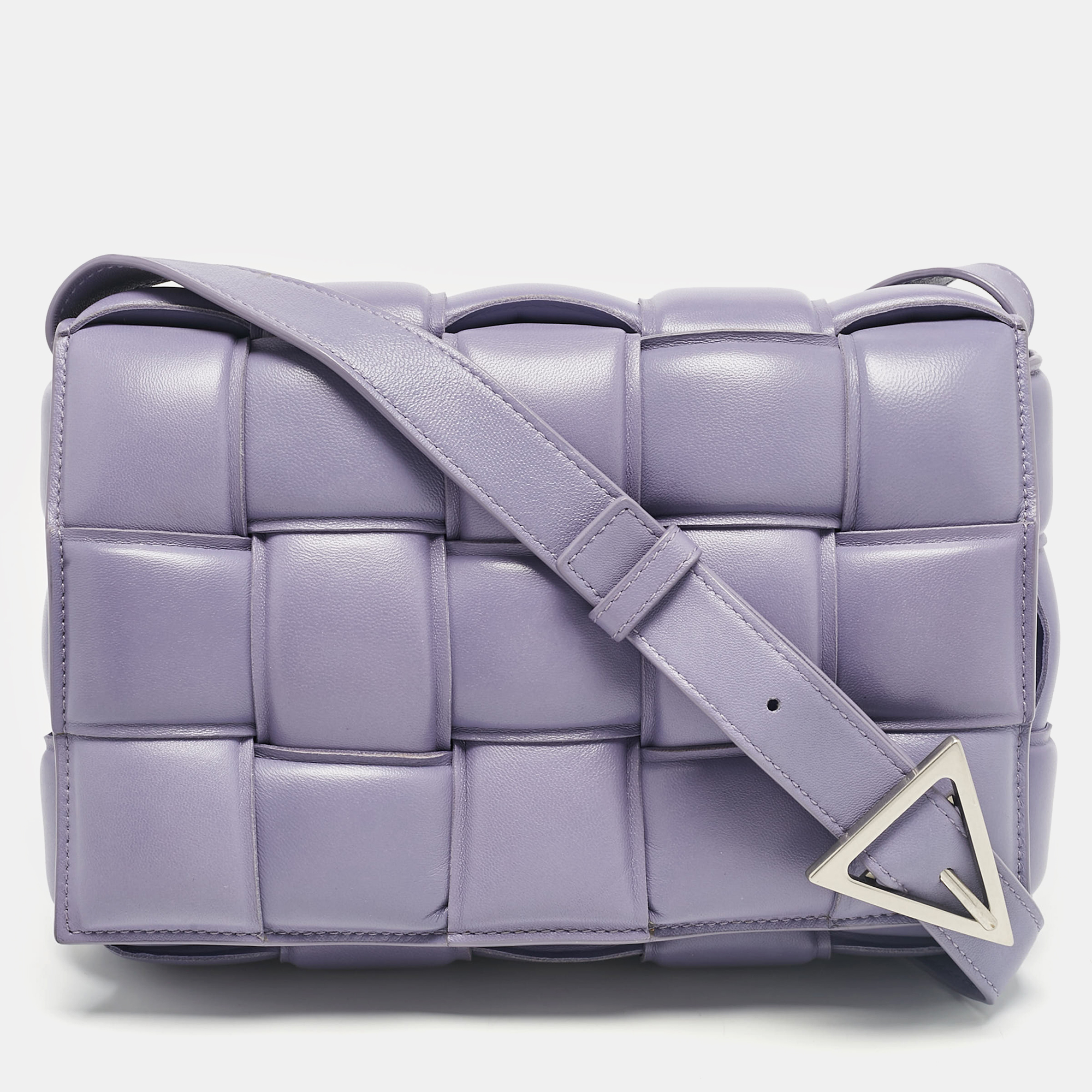 

Bottega Veneta Lavender Padded Leather Cassette Shoulder Bag, Purple