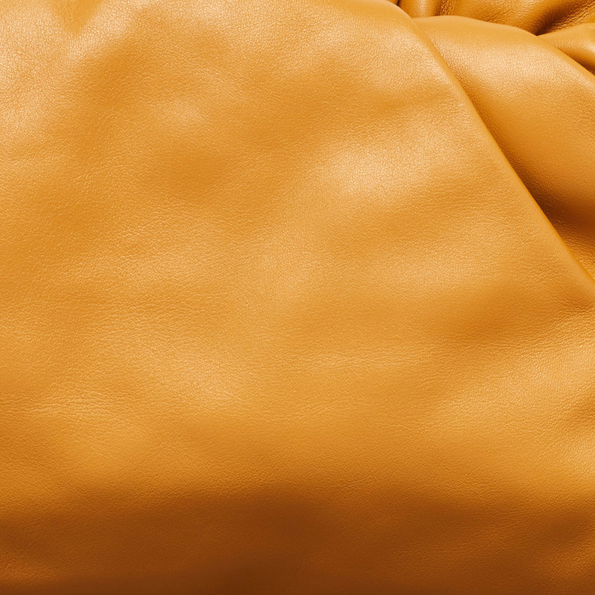 Bottega Veneta Mustard Leather Chain Pouch 