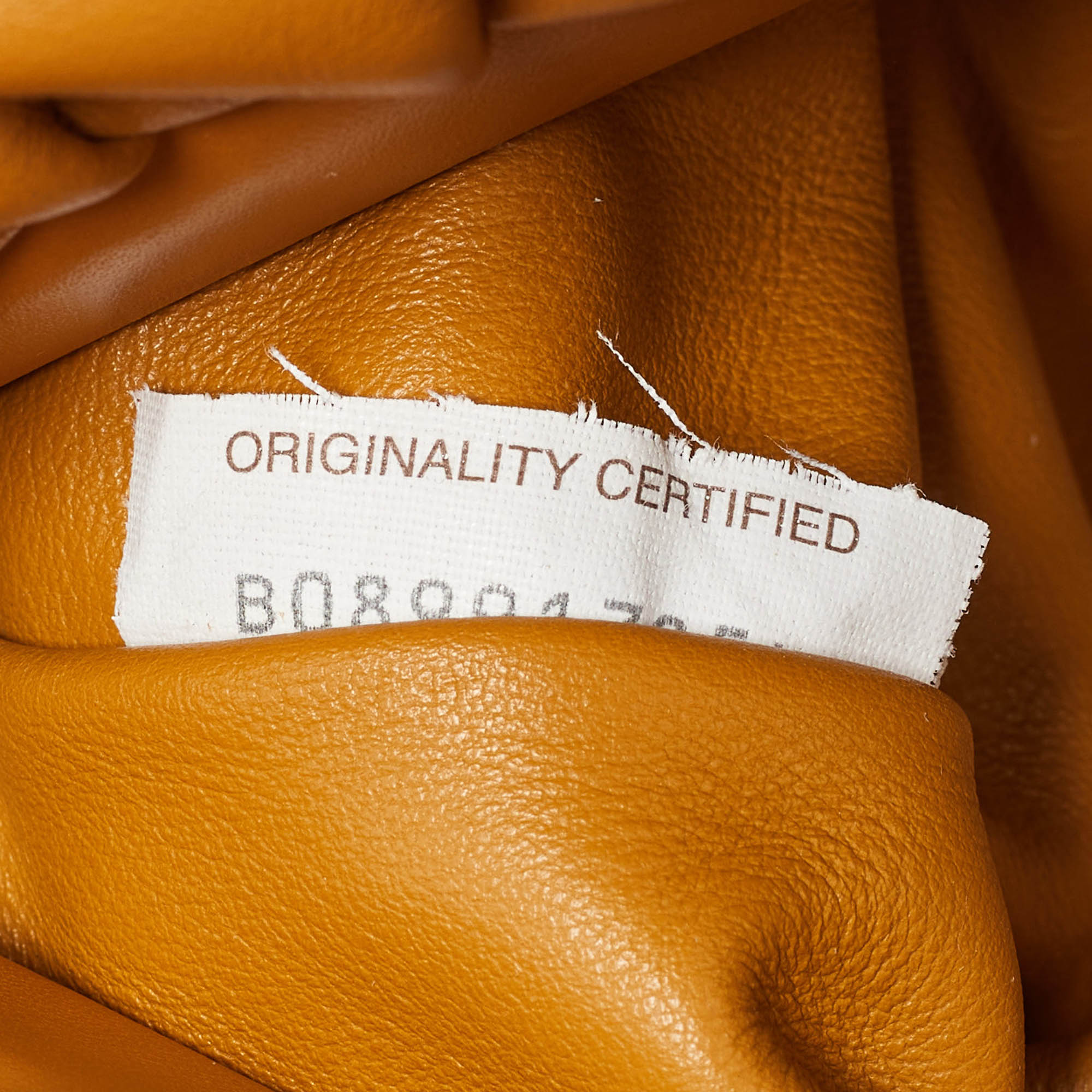 Bottega Veneta Mustard Leather Chain Pouch 