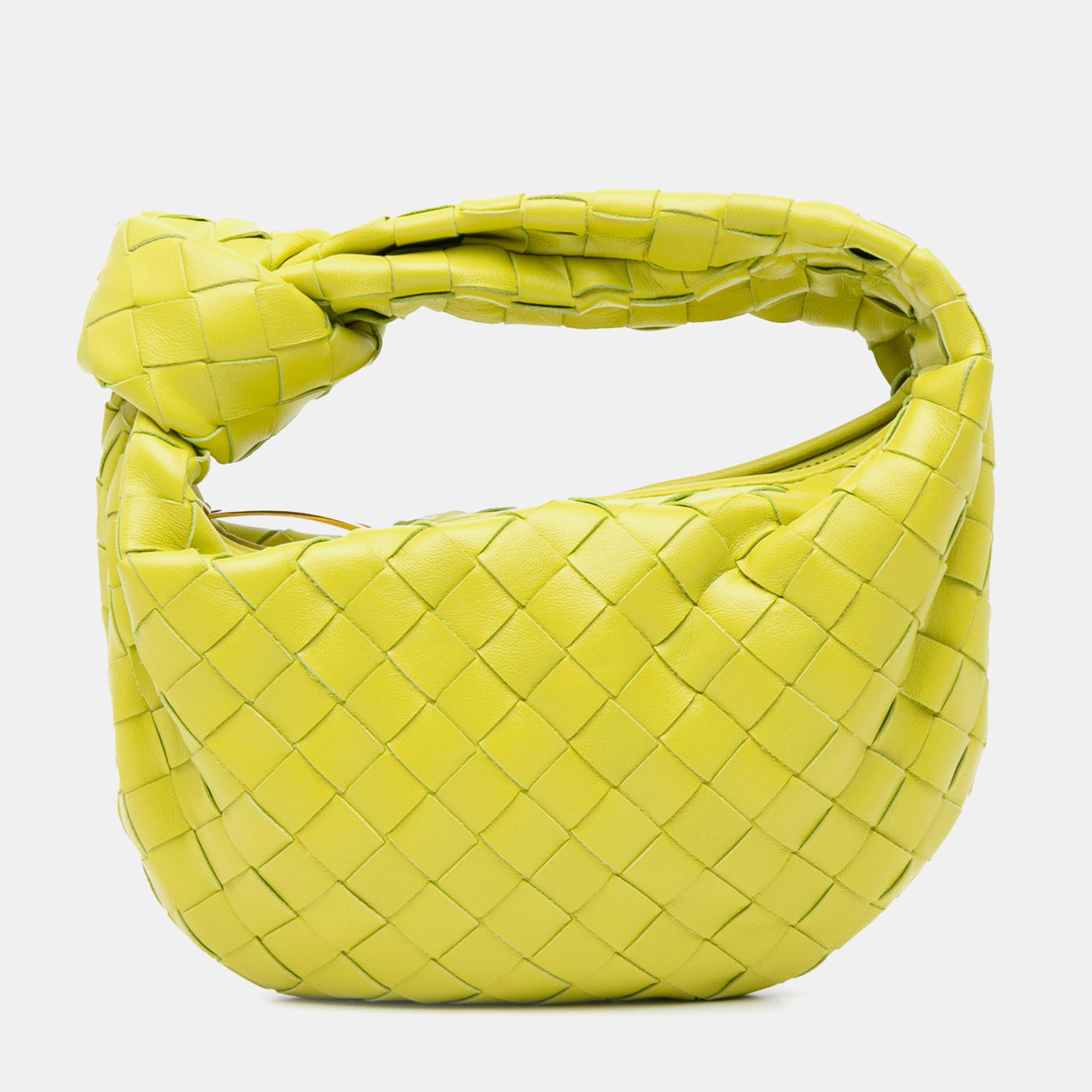 Pre-owned Bottega Veneta Mini Intrecciato Jodie In Green