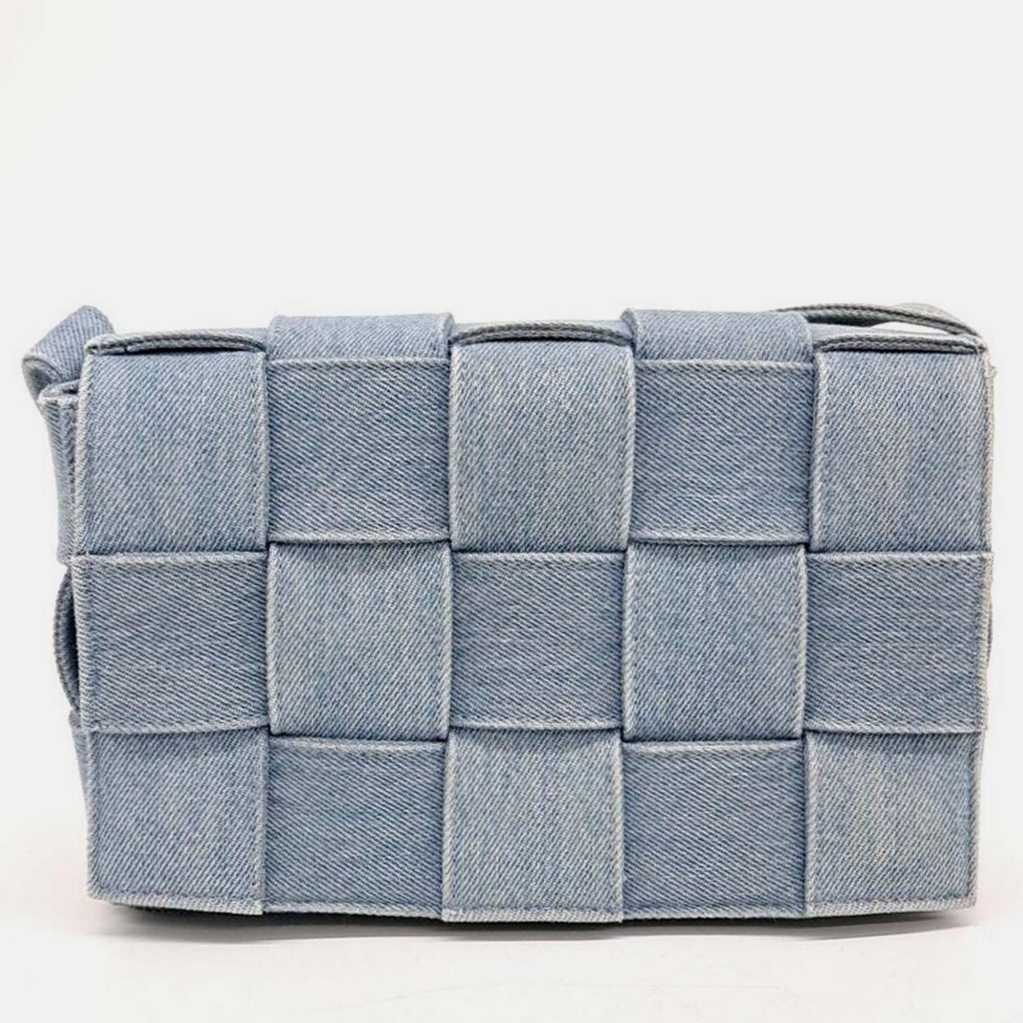 

Bottega Veneta Denim Cassette Bag, Blue