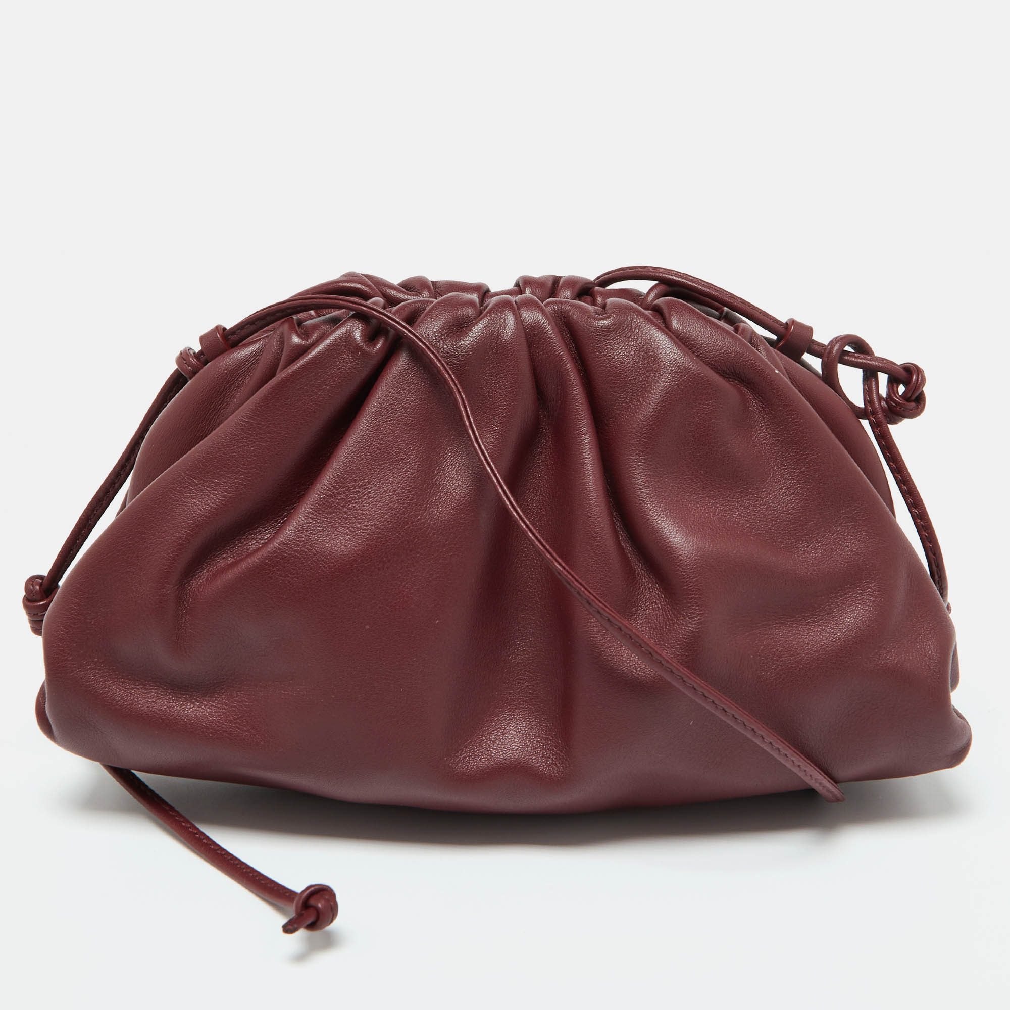 

Bottega Veneta Bordeaux Leather Mini The Pouch Bag, Burgundy