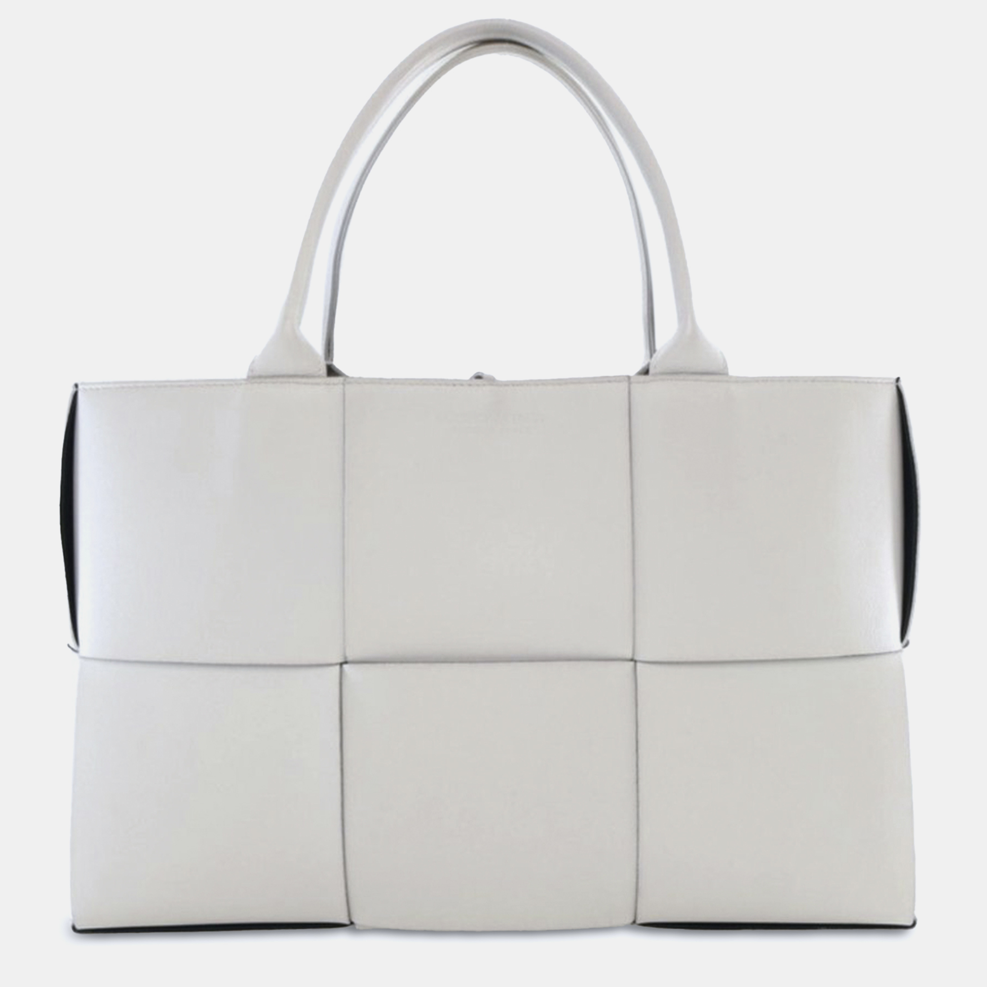 

Bottega Veneta Medium Intrecciato Arco Tote, White