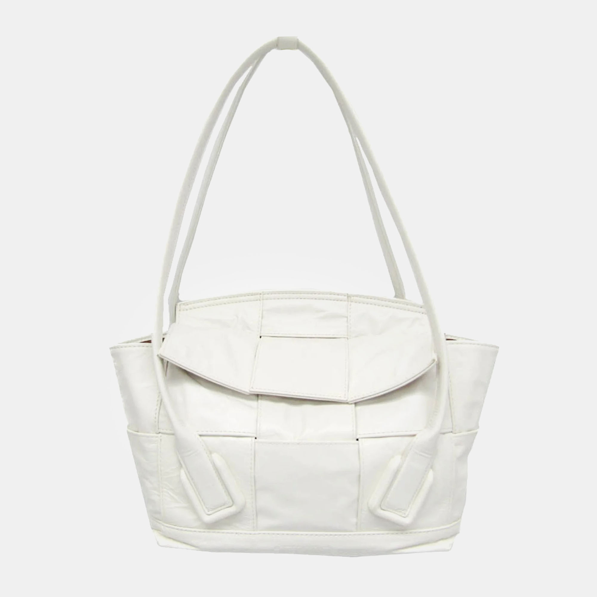 

Bottega Veneta White Leather Mini The Arco Shoulder Bag