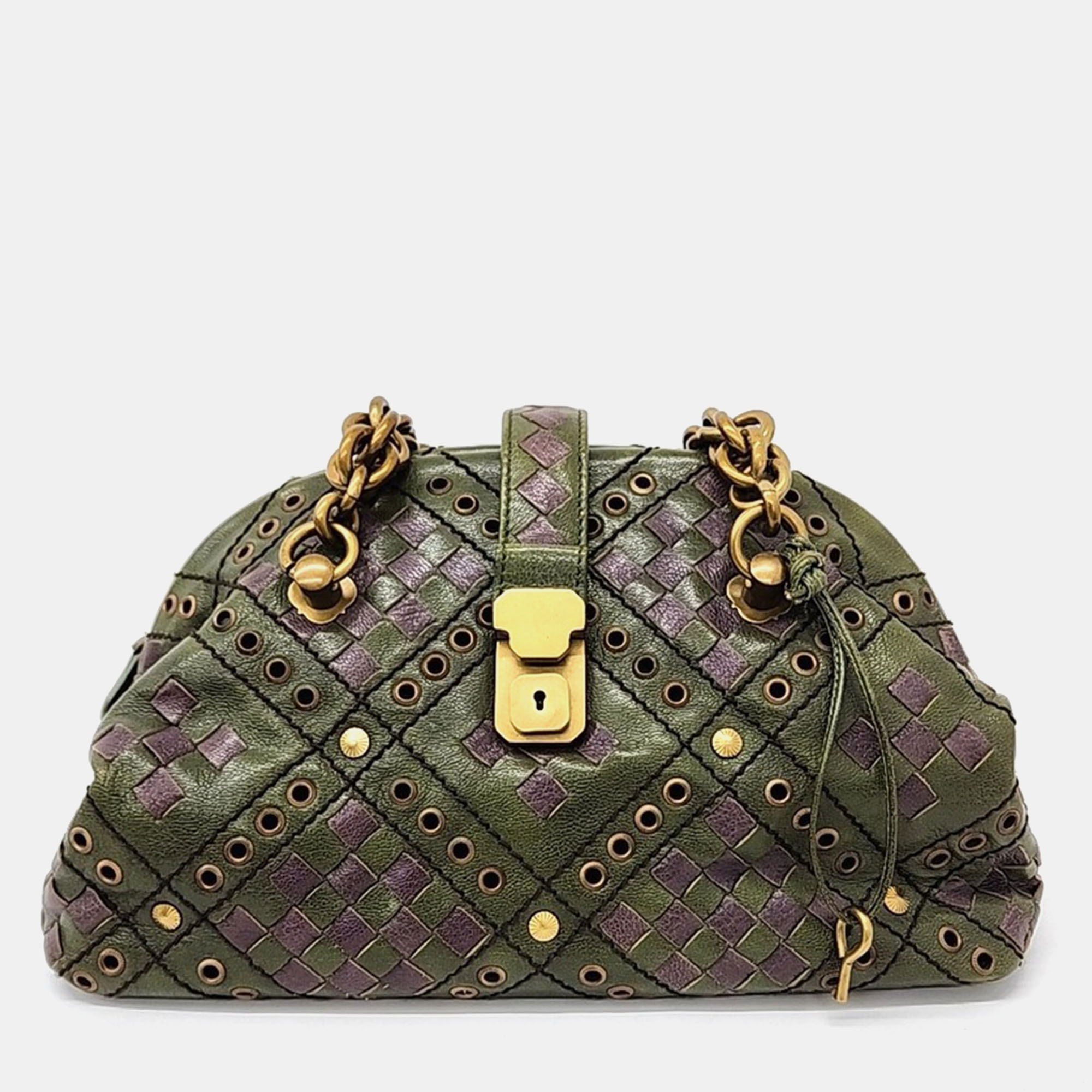 

Bottega Veneta Chain Tote Bag, Green