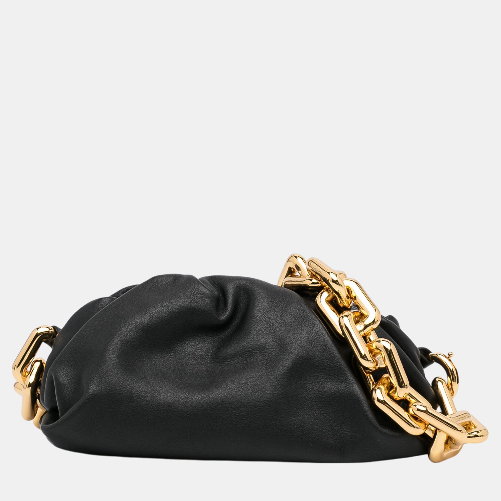 

Bottega Veneta Black The Chain Pouch