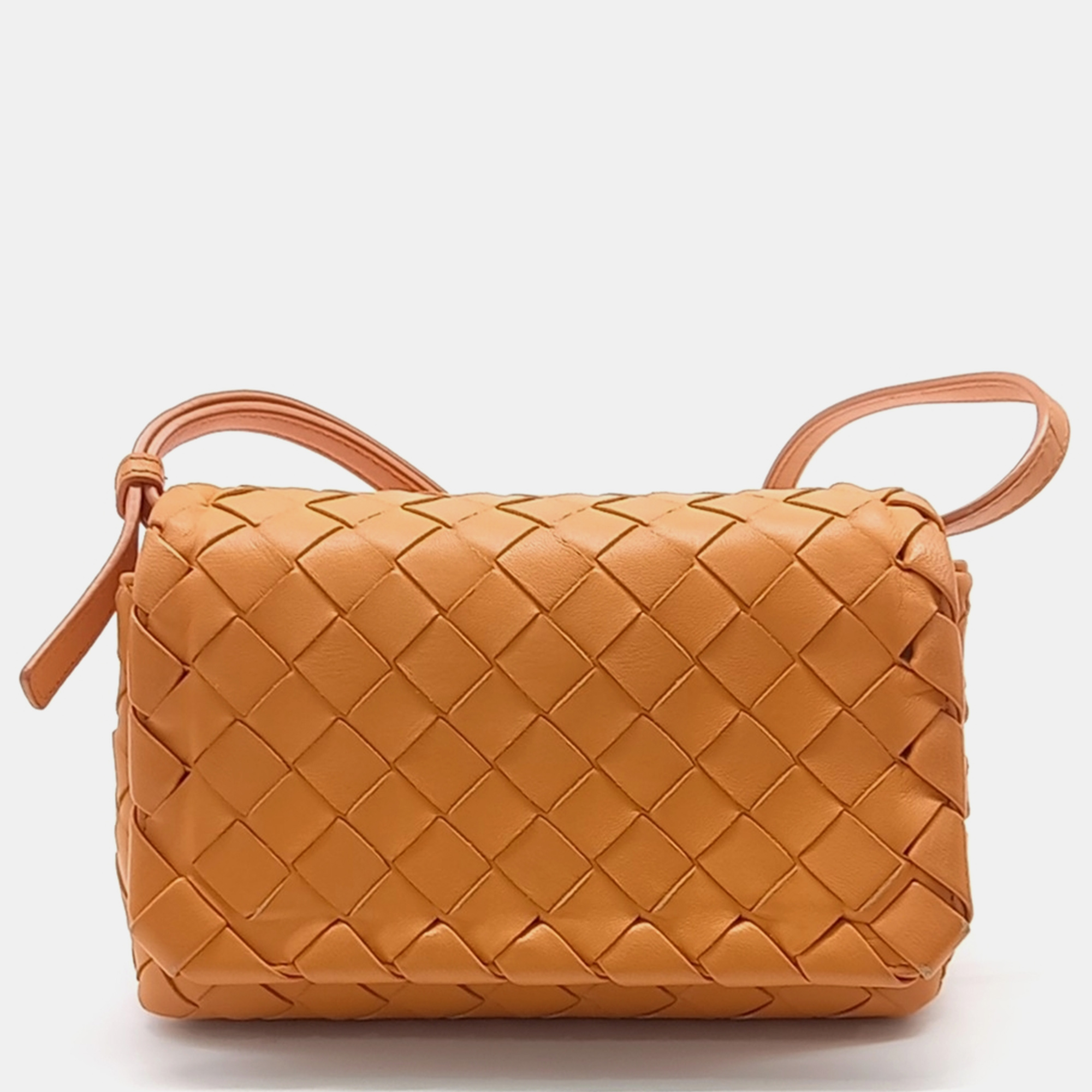 

Bottega Veneta Mesh Crossbody Bag, Orange