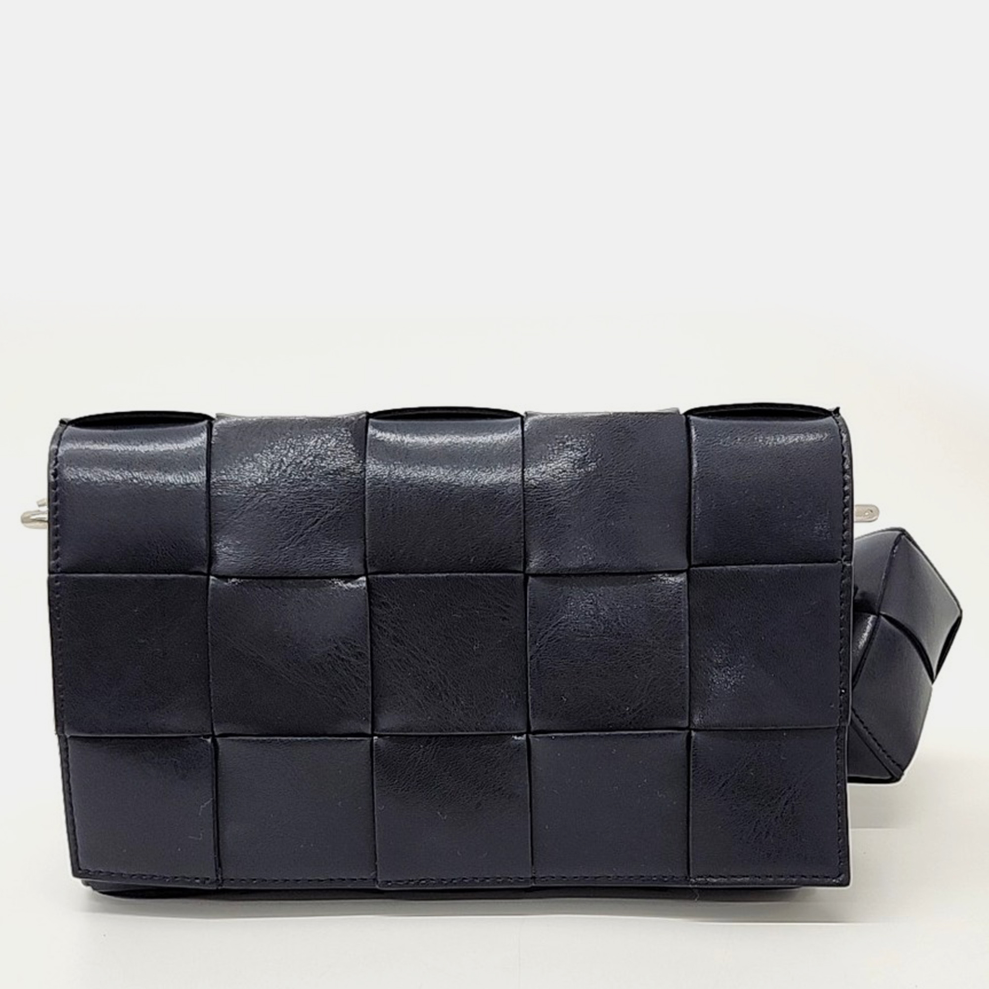 

Bottega Veneta Strap Cassette Bag, Navy blue