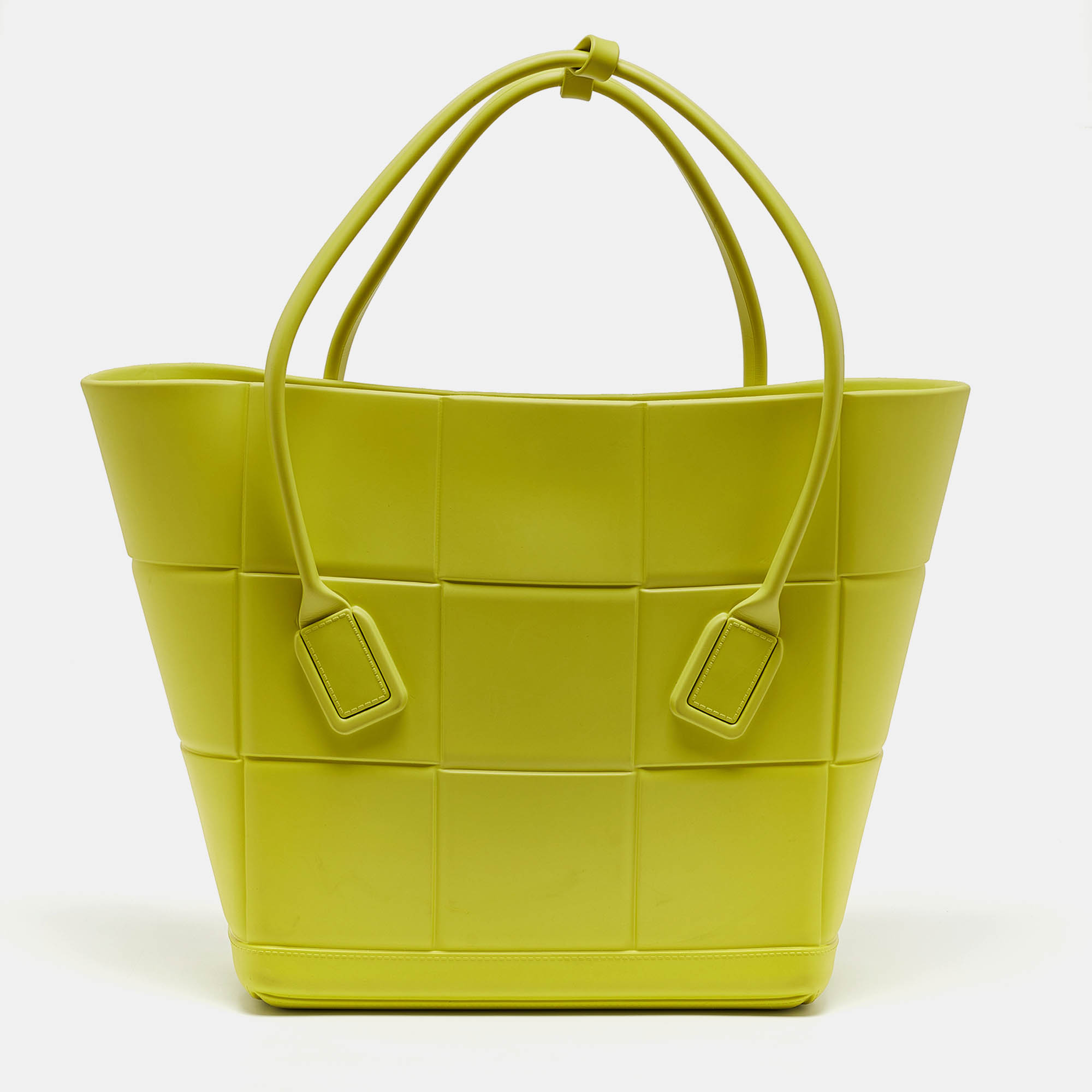 

Bottega Veneta Yellow Rubber  Arco Tote