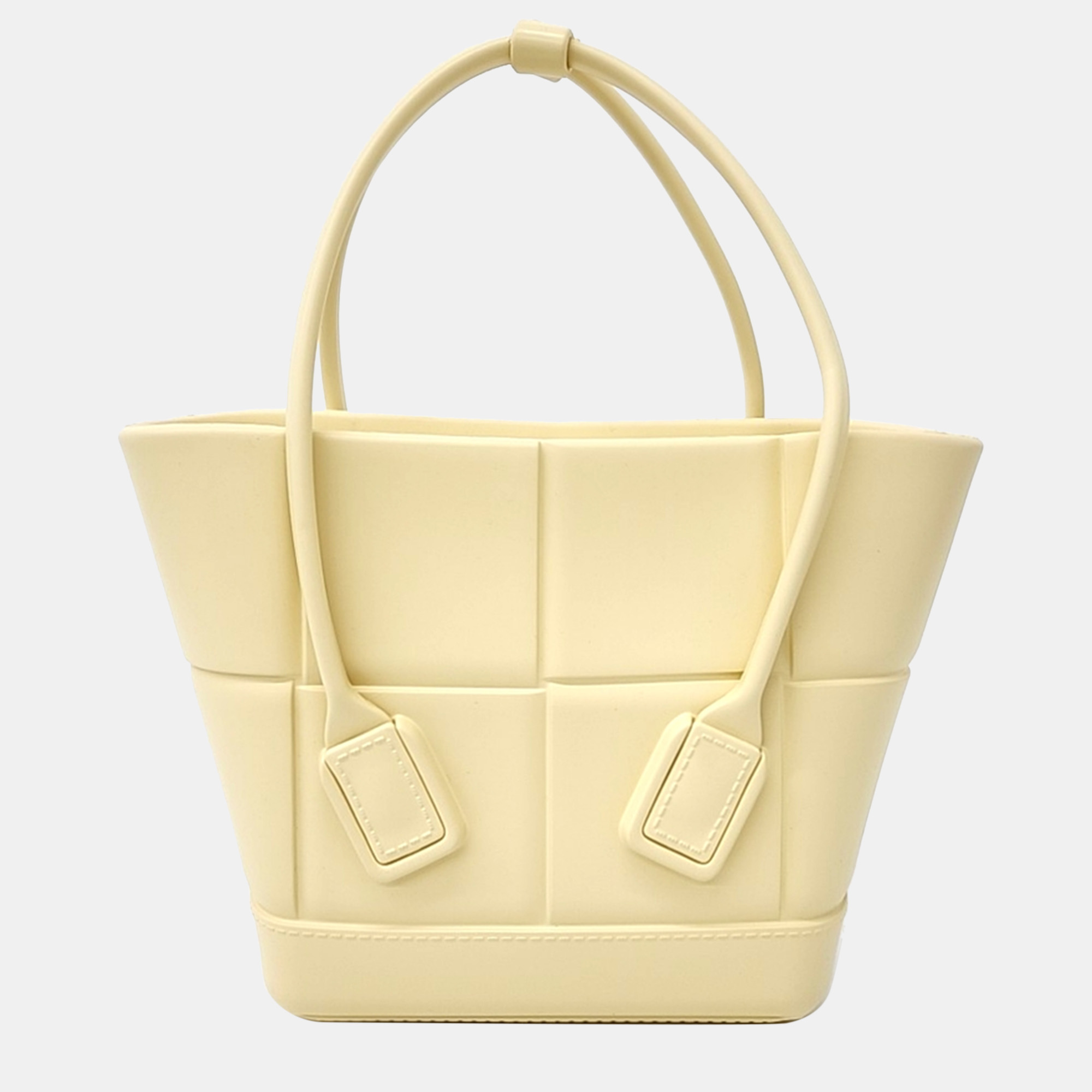 

Bottega Veneta Rubber Arco Tote Bag, Cream