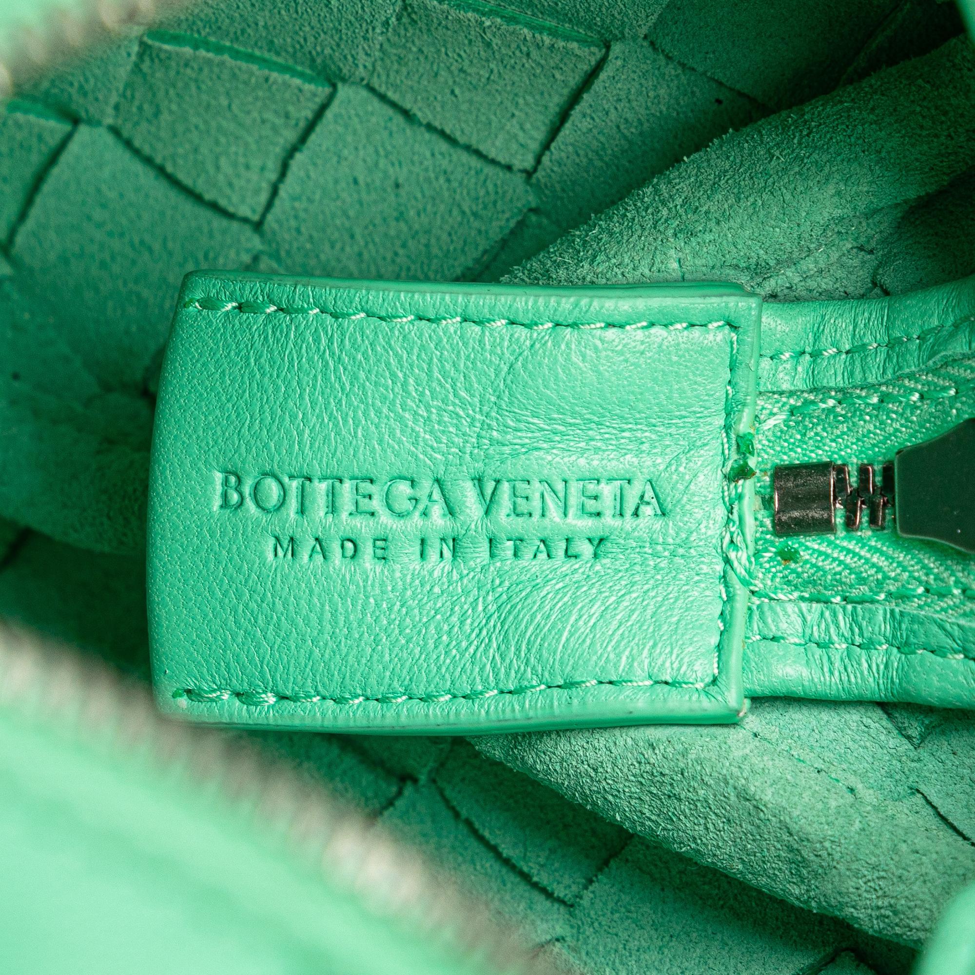 Bottega Veneta Green Mini Nappa Intrecciato Loop Camera Bag 