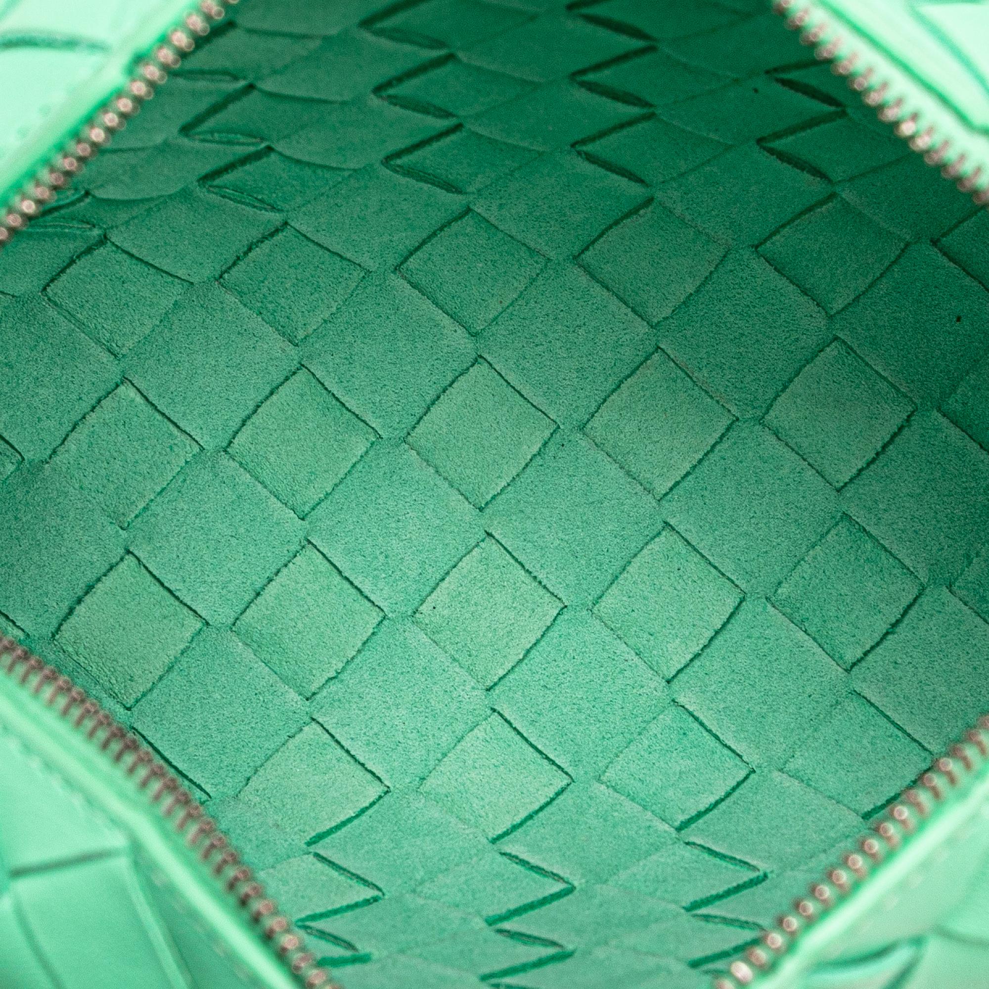 Bottega Veneta Green Mini Nappa Intrecciato Loop Camera Bag 
