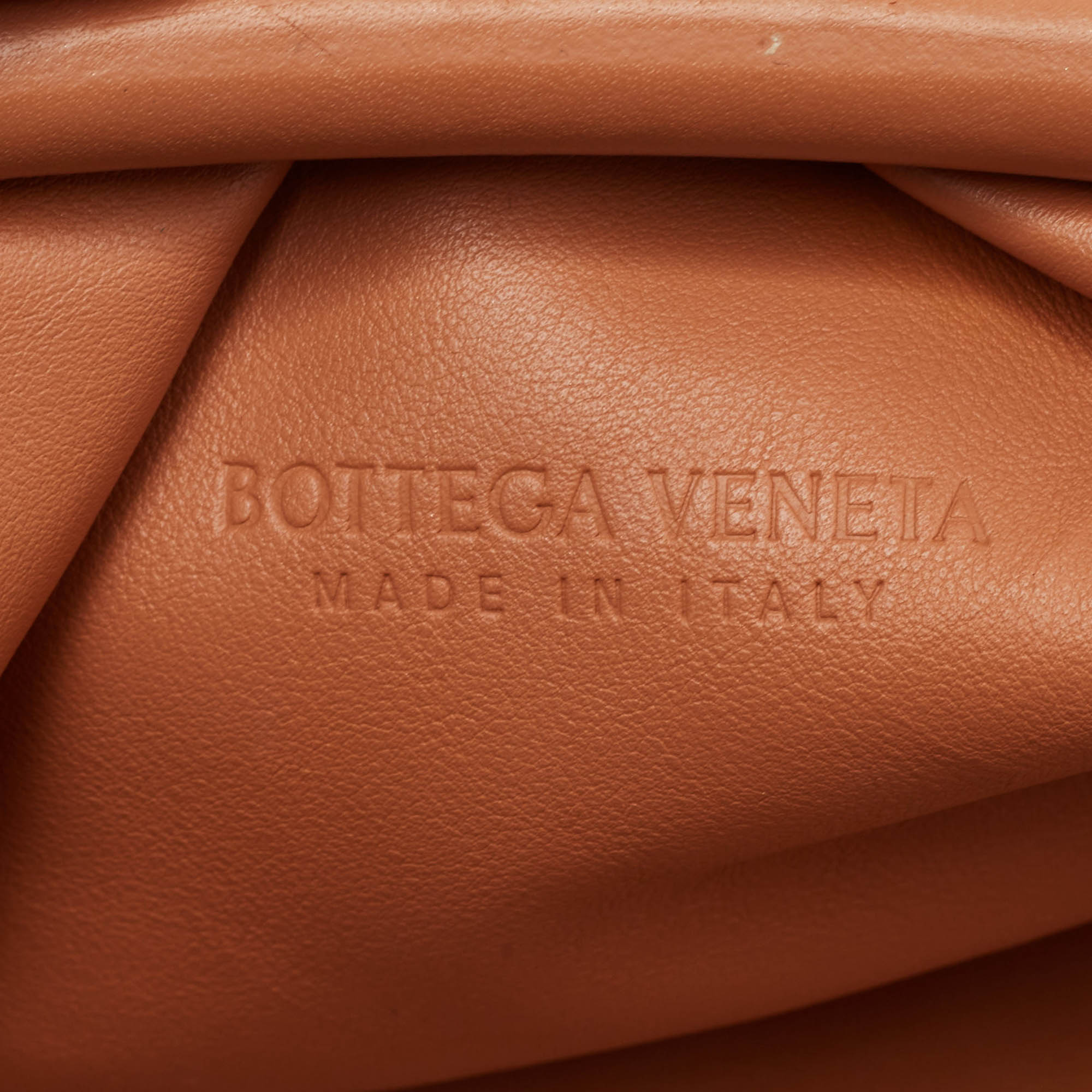 Bottega Veneta Brown Leather The Pouch Clutch 