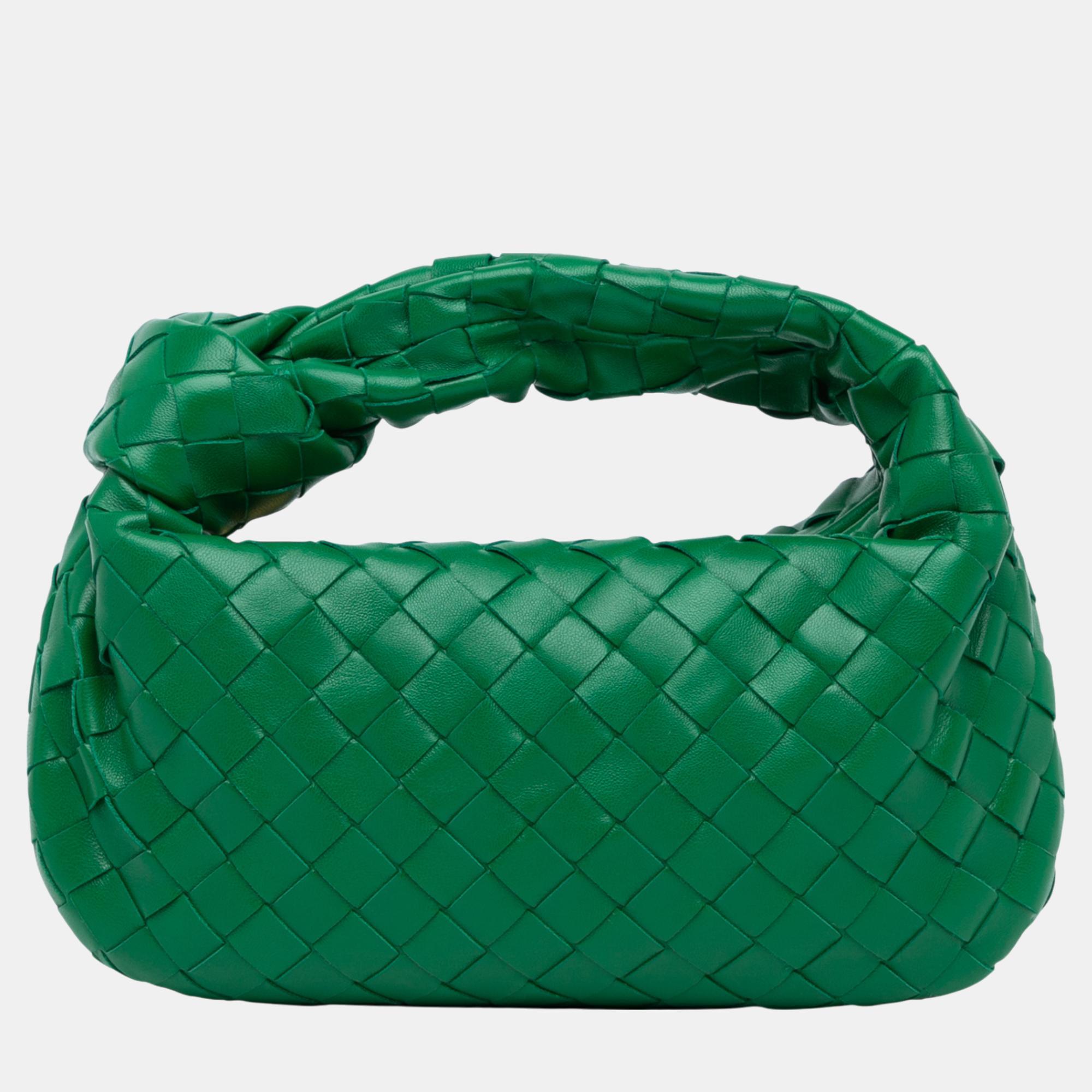 

Bottega Veneta Mini Nappa Intrecciato Jodie, Green