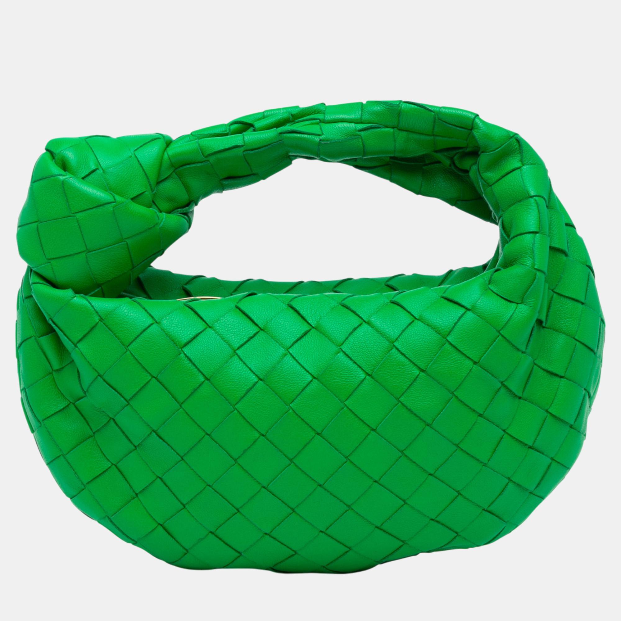 

Bottega Veneta Mini Nappa Intrecciato Jodie, Green