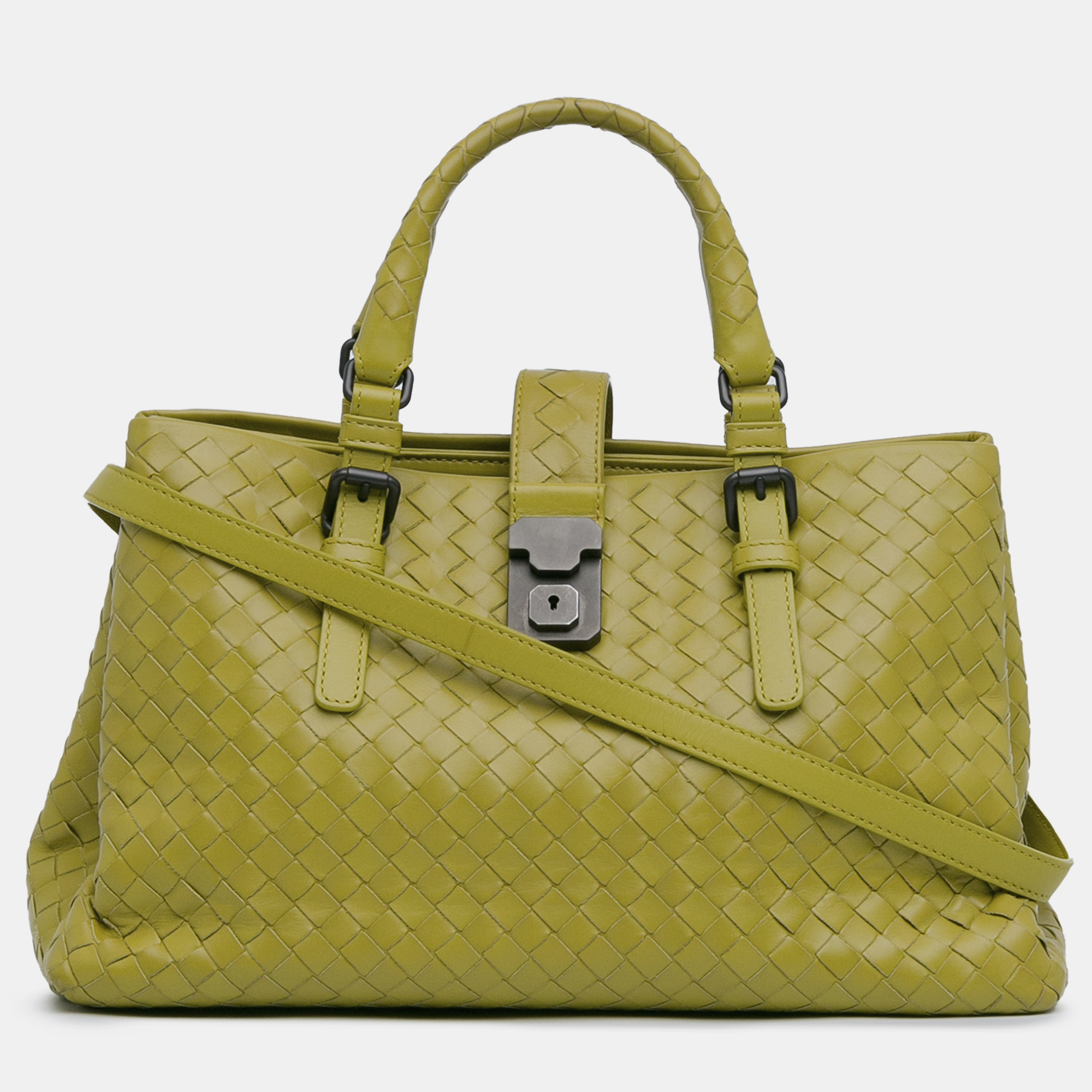 

Bottega Veneta Small Intrecciato Roma, Green